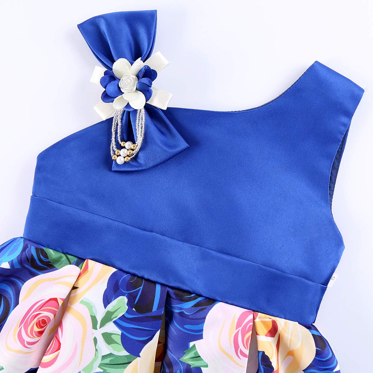 2-9T Floral Flower Girls Dresses for Toddlers - Striped Pageant Dress for Weddings, Parties & Special Occasions