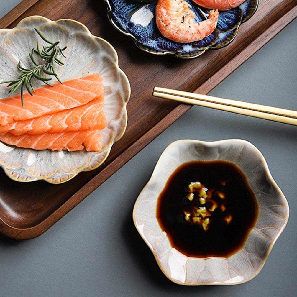 3-Piece Ceramic Dipping Bowls Set - Small Sauce Dishes for Seasoning, Snacks & Desserts - Perfect for Sushi, Soy Sauce, Condiments & Party Appetizers