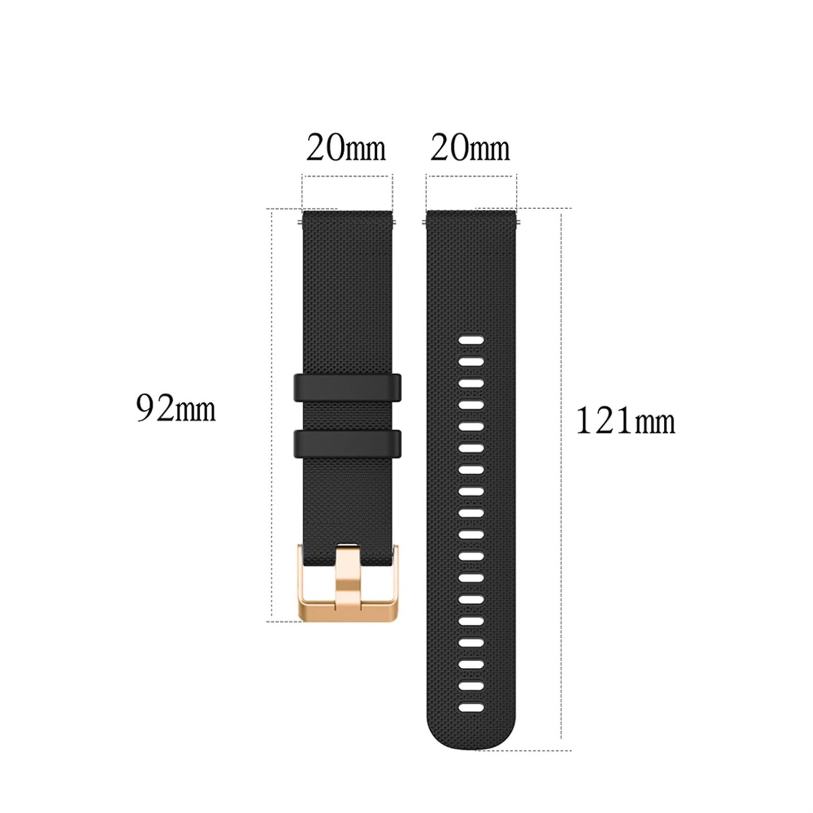 Replacement Silicone Watch Band for Suunto 3 Fitness Smartwatch - 20mm Universal Strap (Red Black) - Durable Sport Wristband for Running, Gym & Outdoor Activities