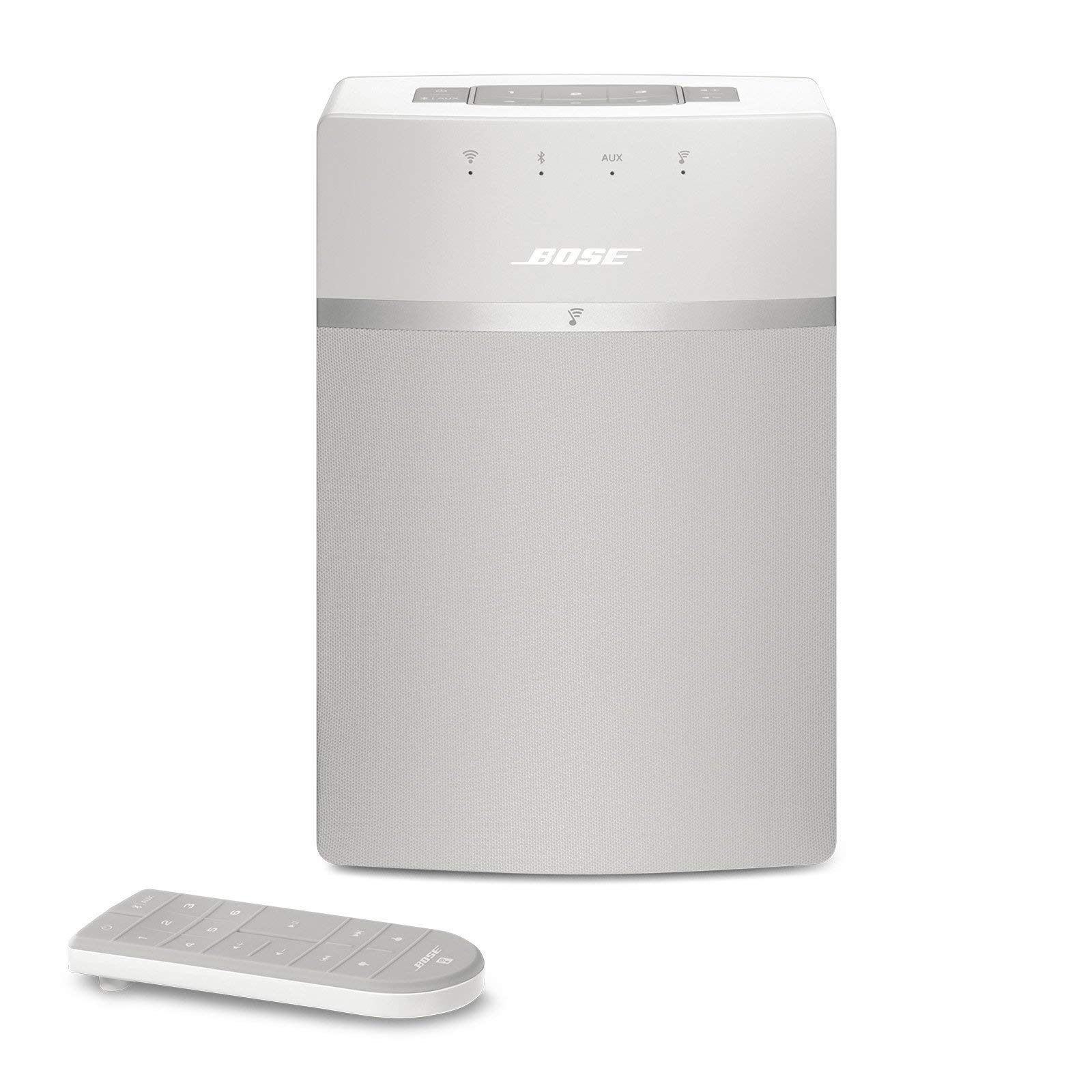Bose SoundTouch 10 Wireless Bluetooth Speaker with Alexa Voice Control - White (Certified Refurbished) | Home Audio, Office Music Streaming & Smart Home Assistant