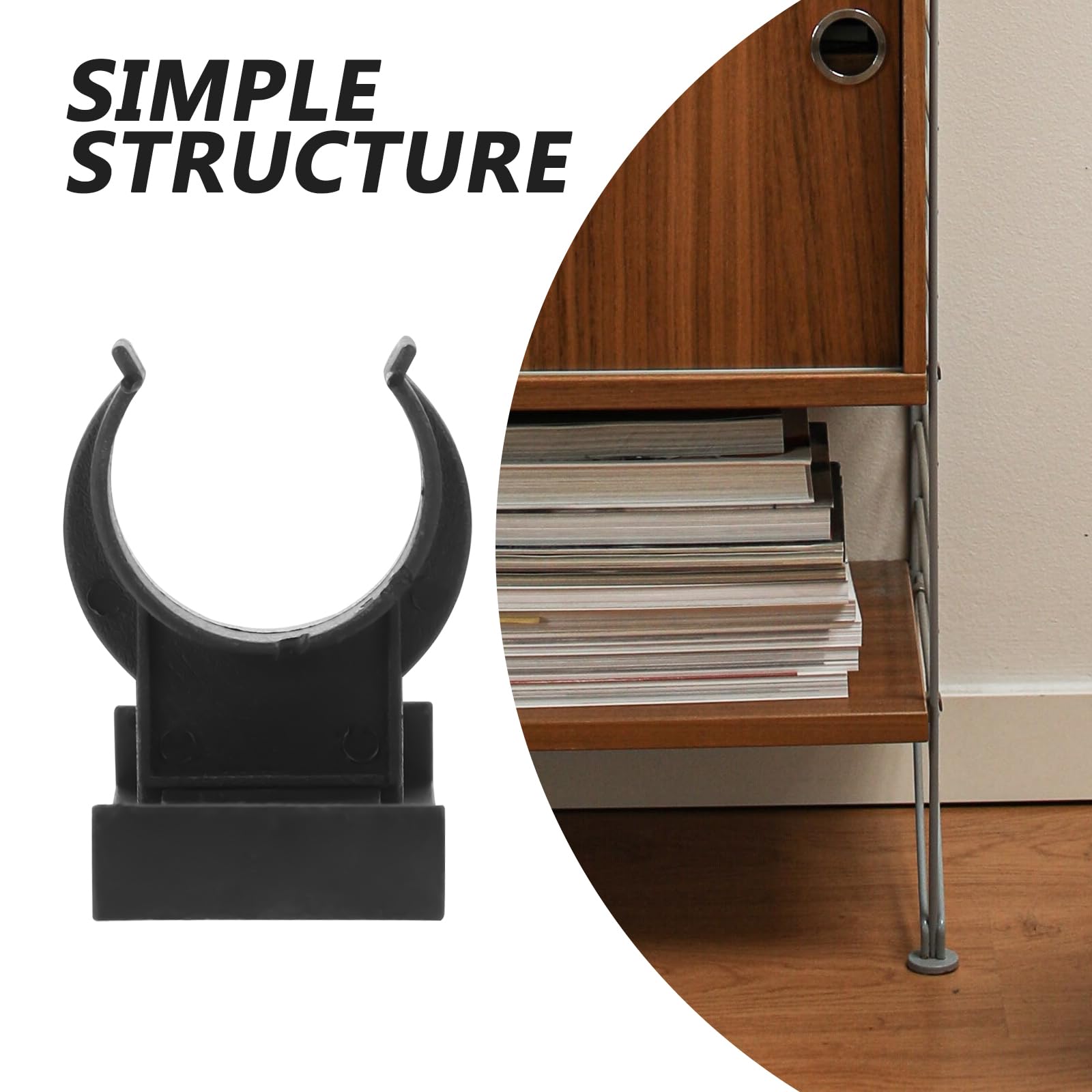 20pcs Adjustable Plastic Cabinet Leveler Toe Kick Clips - Screw-On Leveling Feet for Kitchen Cabinets & Furniture Legs | Durable Snap Connectors for Easy Installation | Perfect for Home Renovation & DIY Projects