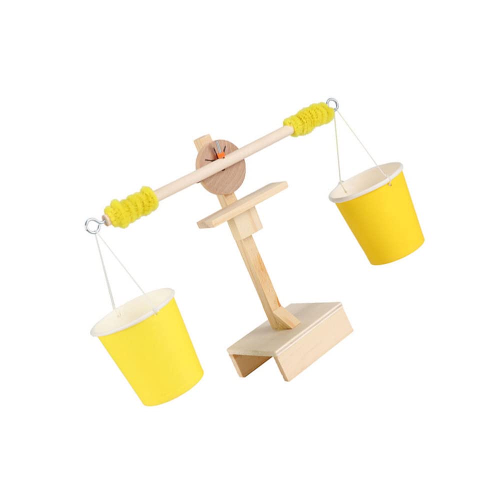 Wooden Balance Scale Toy for Kids - Math Teaching & Science Experiment Tool, Preschool Measurement Learning, STEM Educational Puzzle Game - Perfect for Classroom Activities & Homeschooling