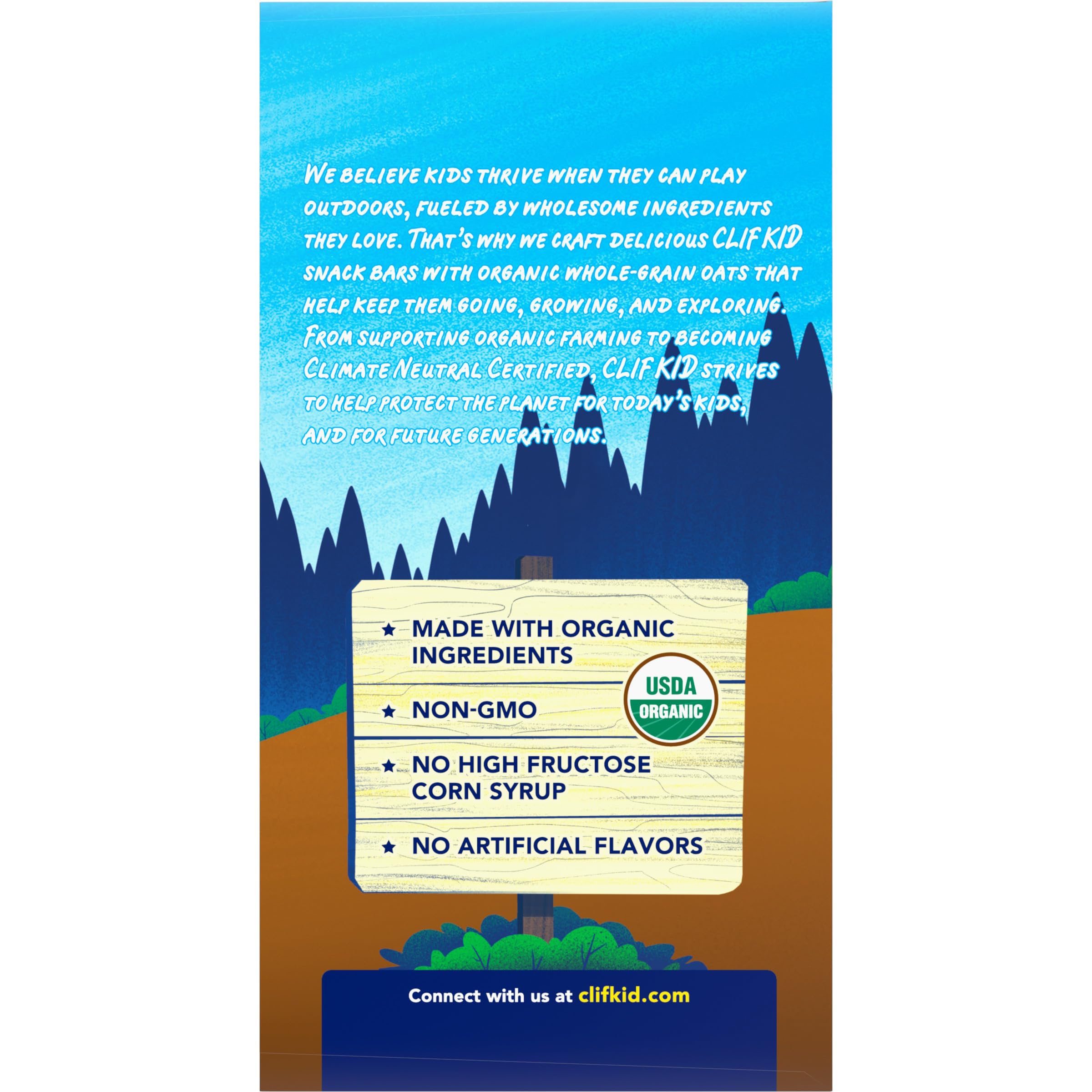 CLIF Kid Zbar Chocolate Brownie - Organic Whole Grain Snack Bars for Kids Lunch & Hiking