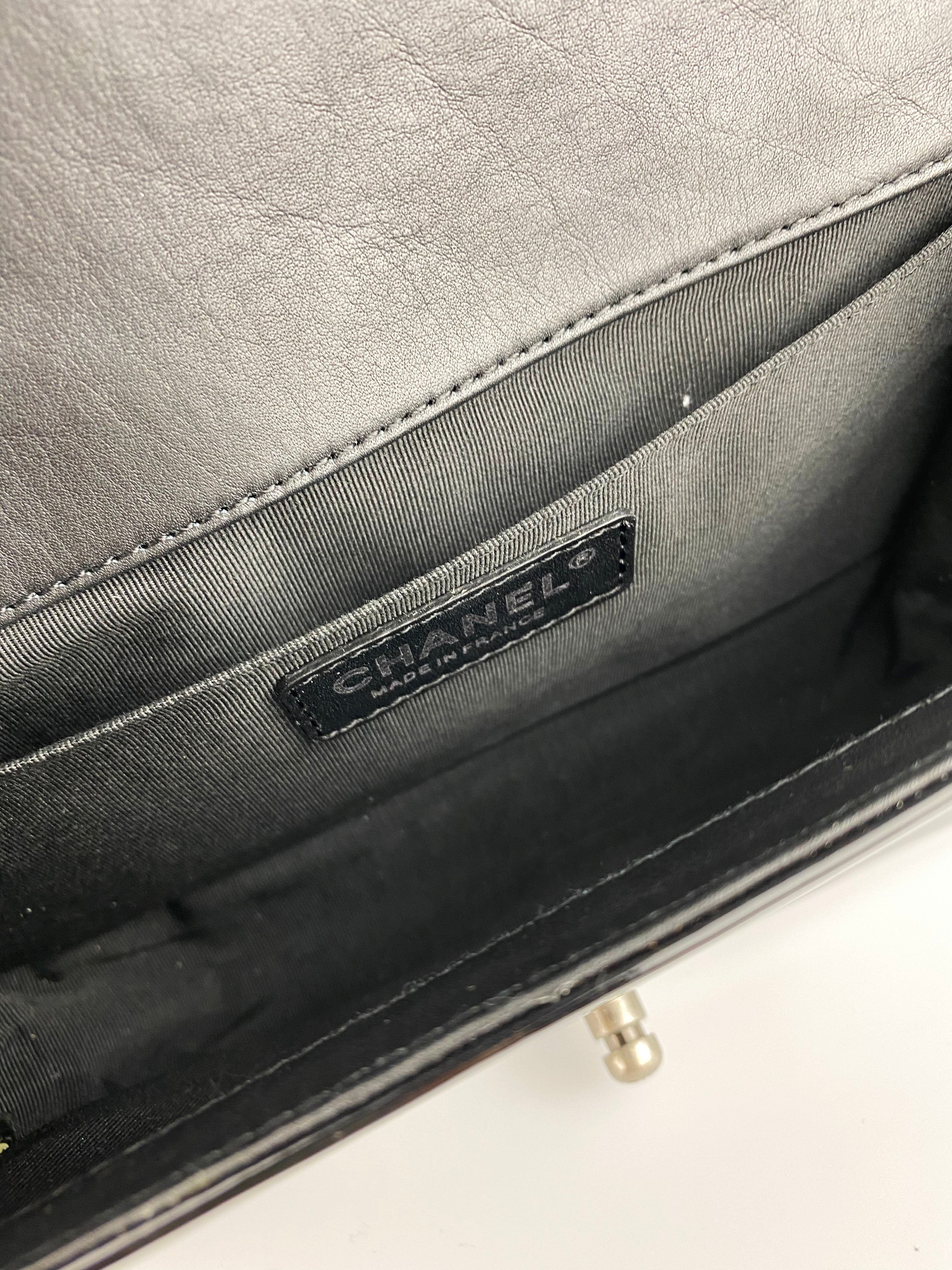 Chanel Boy Black Patent Leather Handbag - Luxury Designer Crossbody Bag for Women, Perfect for Parties, Date Nights & Special Occasions