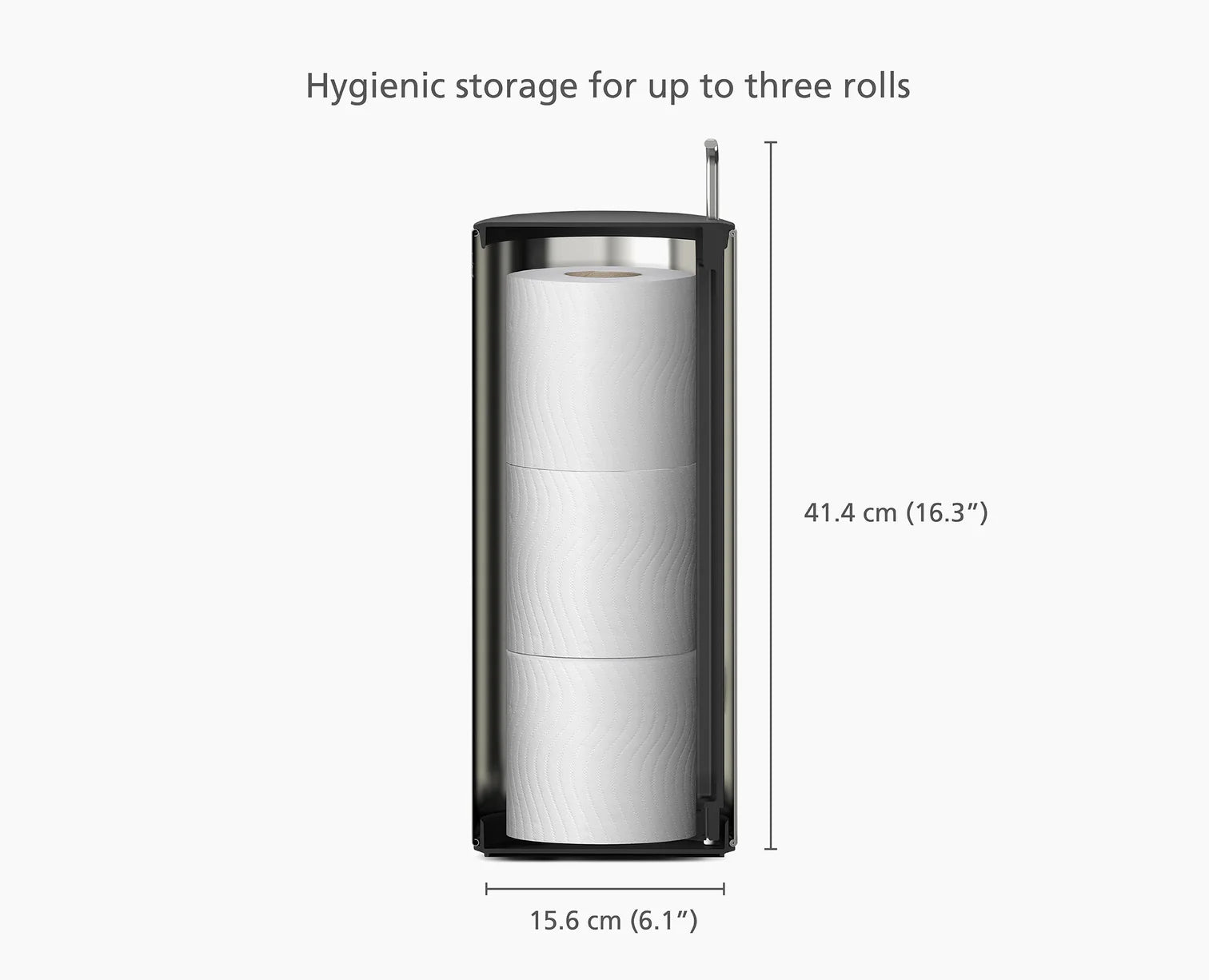 Premium Stainless Steel Hidden Toilet Paper Holder - Modern Bathroom Organizer for Home & Hotel Use