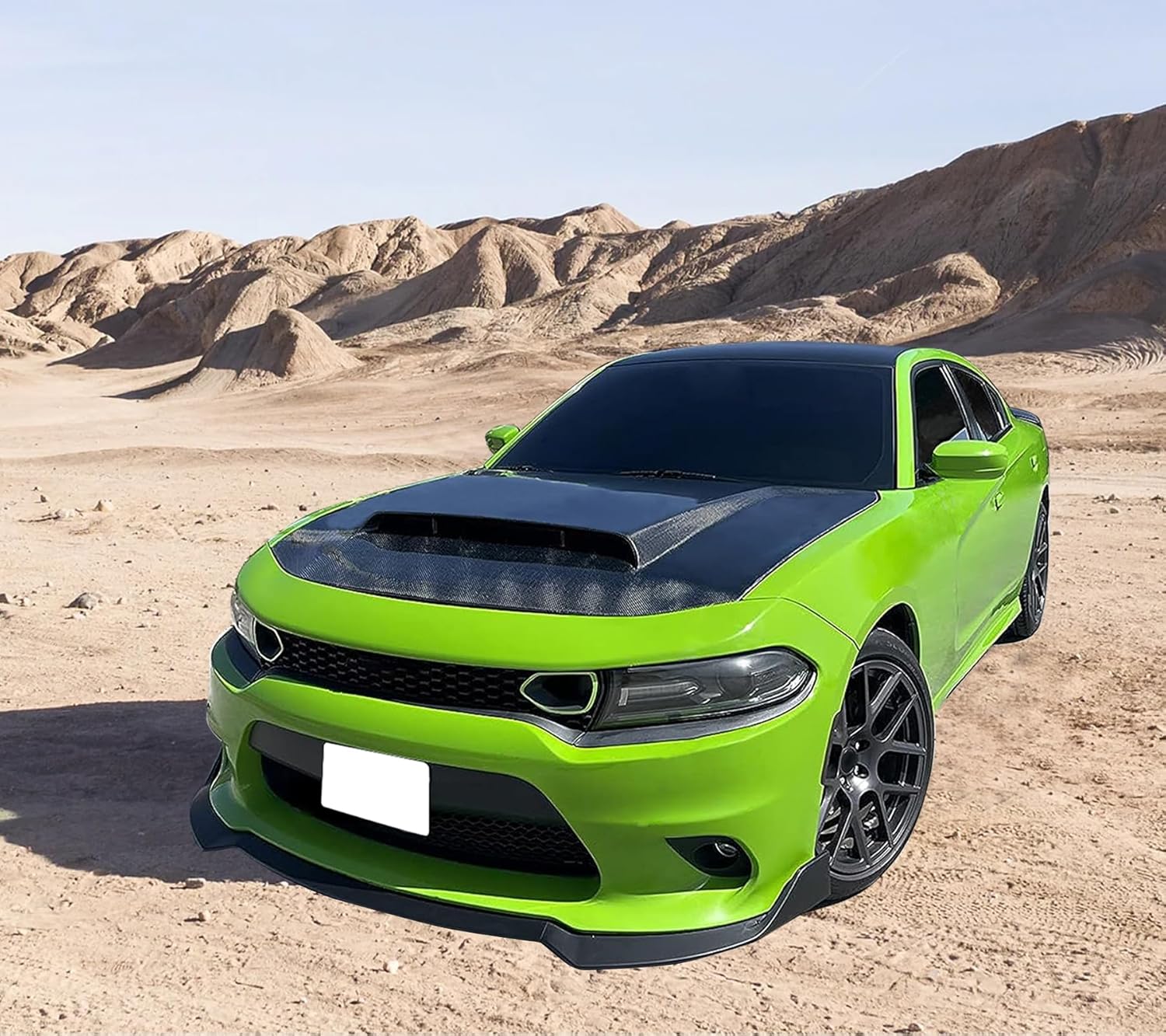 2015-2023 Dodge Charger SRT V1 Style Front Bumper Lip Spoiler - 3PCS ABS Plastic Splitter for Enhanced Aerodynamics & Aggressive Look - Perfect for Car Enthusiasts and Street Racing