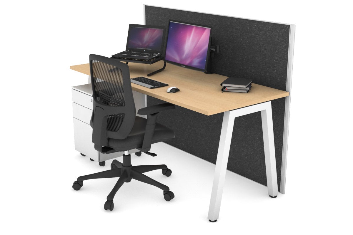 Horizon Quadro A Legs Office Desk - 1600L x 700W Modern Workstation for Home & Office - Perfect for Remote Work, Study & Professional Workspaces