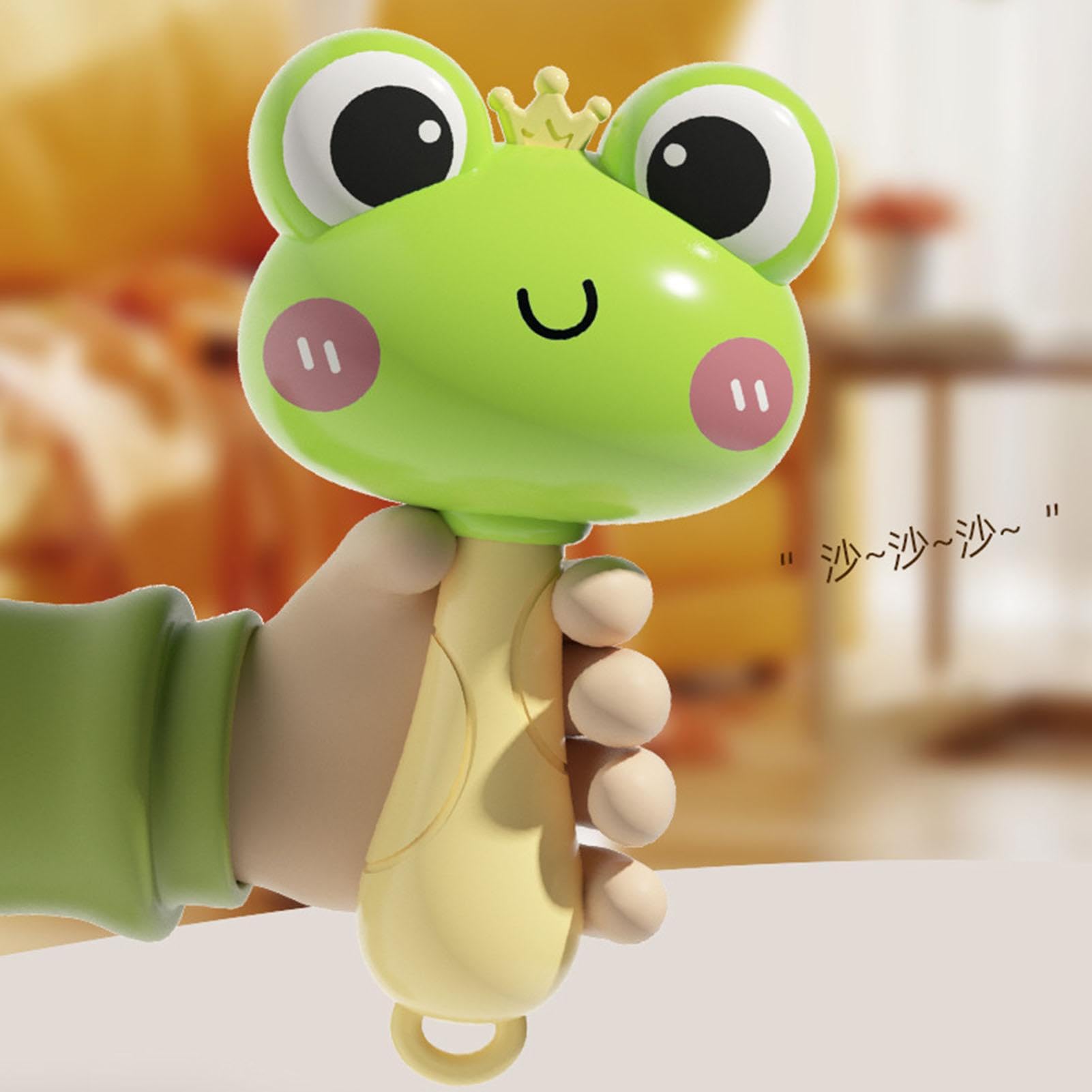Toddler Maracas Shakers - Animal Rattle Musical Toys for Babies (Frog & Duck Design) | Fun Early Learning Instruments for Kids' Music Play & Sensory Development