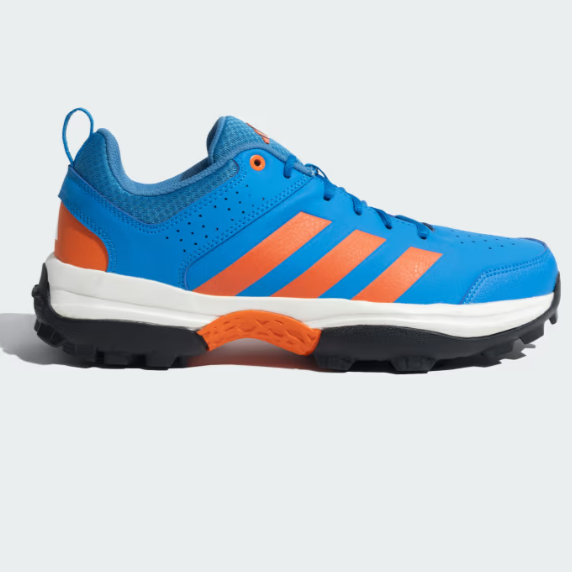 Adidas Crinu 24 Men's Cricket Shoes - Bright Blue/True Orange/Cloud White/Core Black | Lightweight & Durable for Professional Matches & Training
