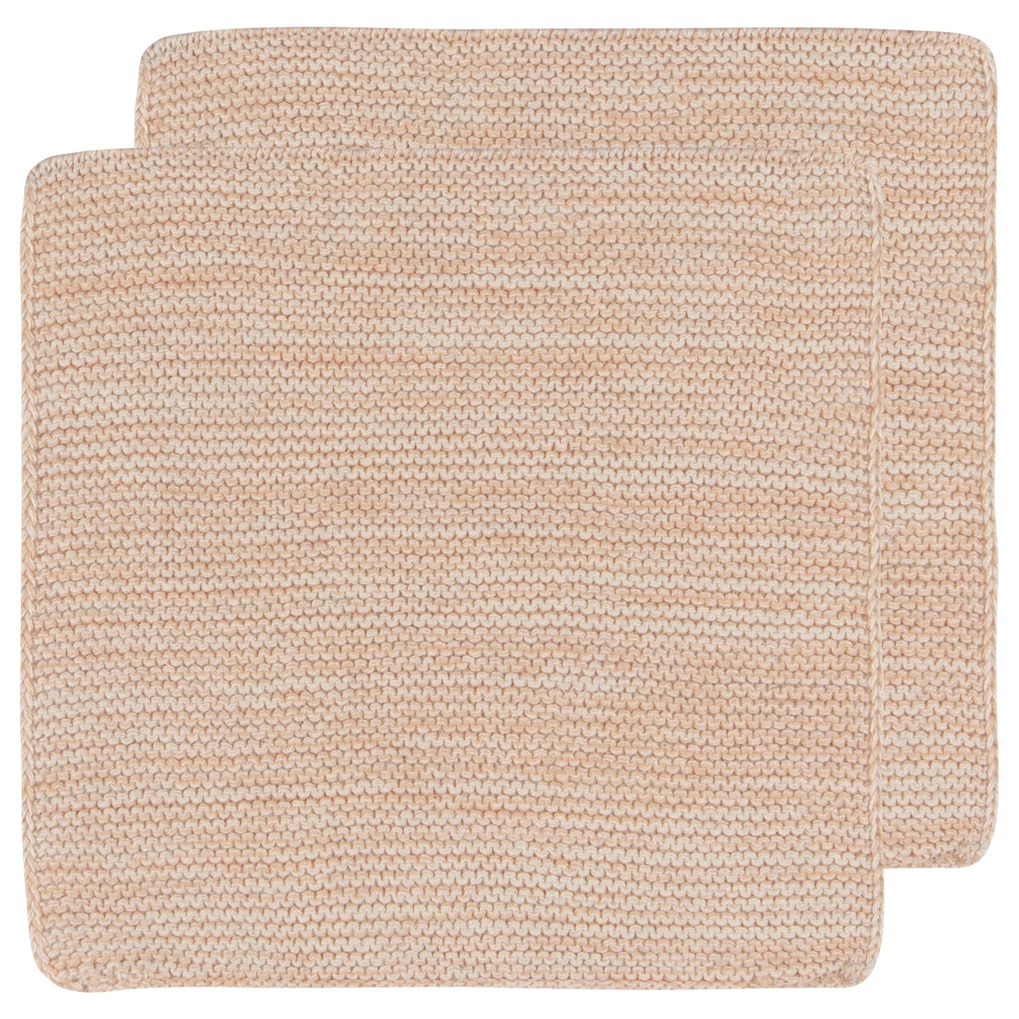 Danica Heirloom Knit Dishcloths Set of 2 - Premium Cotton Kitchen Towels for Washing Dishes, Cleaning & Drying - Soft & Absorbent - Nectar Color - Perfect for Everyday Use & Gift Giving
