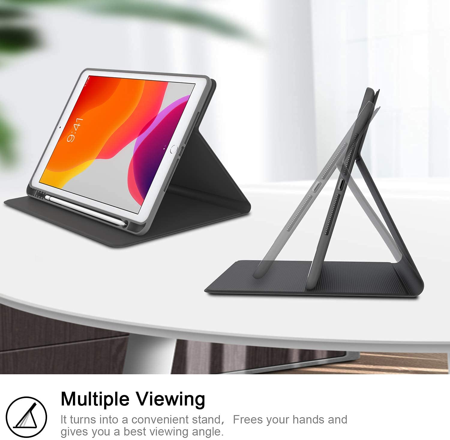 YHB Slim Protective Case for iPad 7th/8th/9th Gen (10.2
