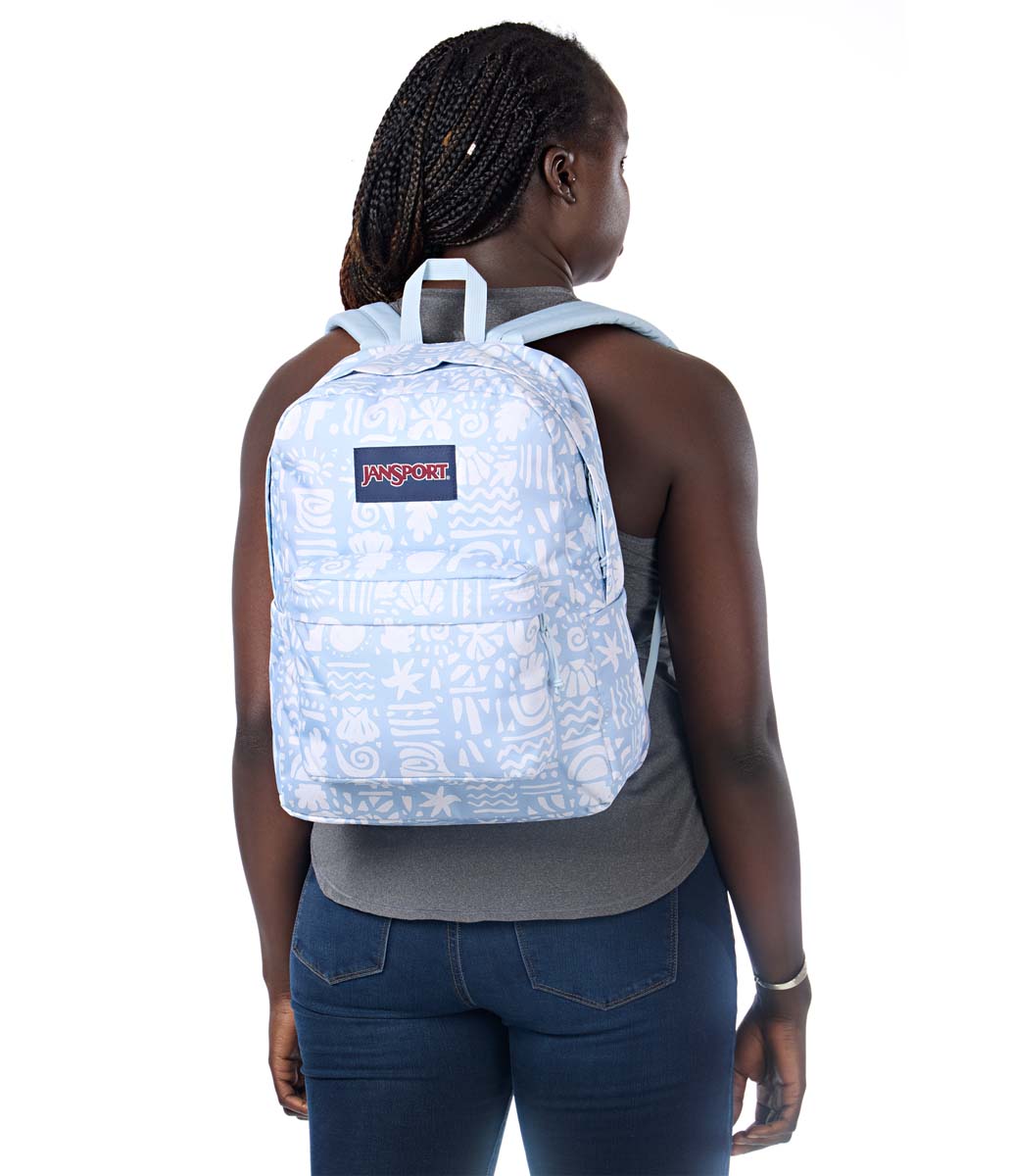 JanSport SuperBreak Plus Backpack - Lightweight Durable School & Travel Backpack with Laptop Sleeve - Perfect for College, Work & Outdoor Adventures | Coastal Curiosities Design