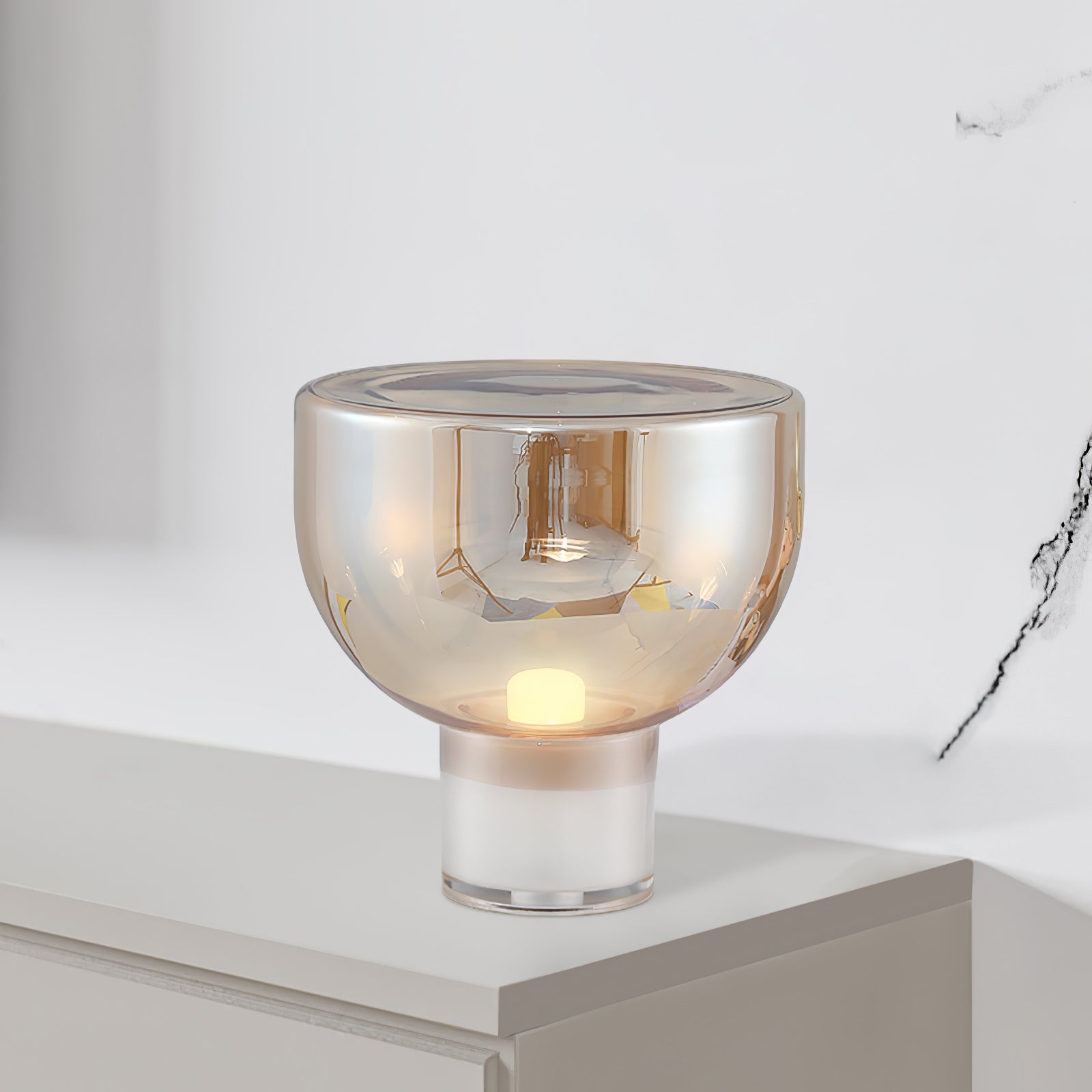 Aella Modern LED Table Lamp - Adjustable Brightness, Touch Control, USB Charging - Perfect for Bedroom, Living Room, Office & Study Desk Lighting