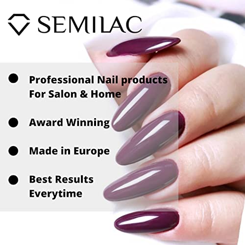 Semilac Professional 48W/24W LED UV Nail Lamp for Gel Polish Curing - 4 Timer Settings, Digital Display, Detachable Base, Motion Sensor - Perfect for Home & Salon Manicure Pedicure Nail Art