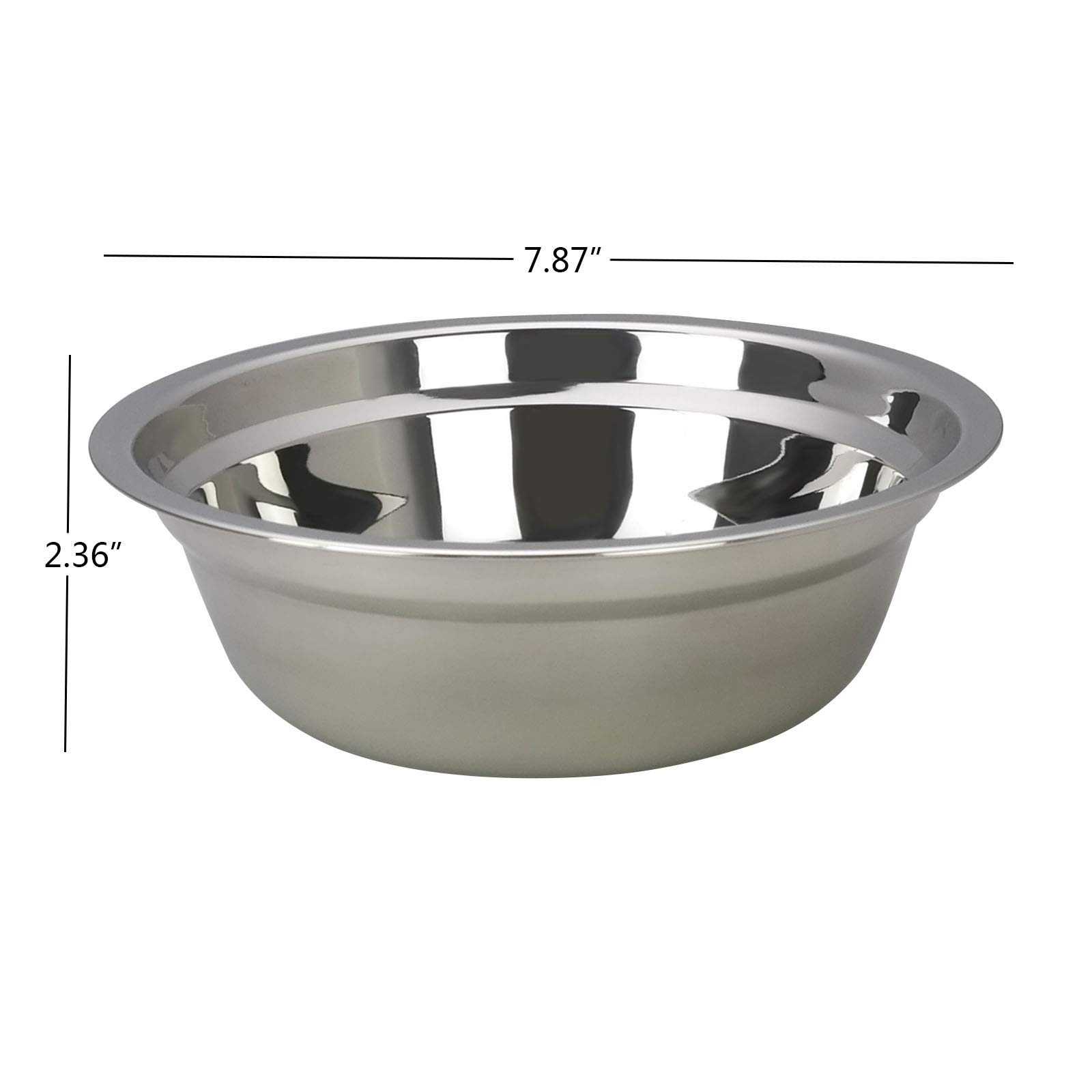 6-Pack Stainless Steel Mixing Bowls for Salad, Cooking & Baking – Durable Serving Bowls for Kitchen Prep, Meal Mixing & Food Presentation