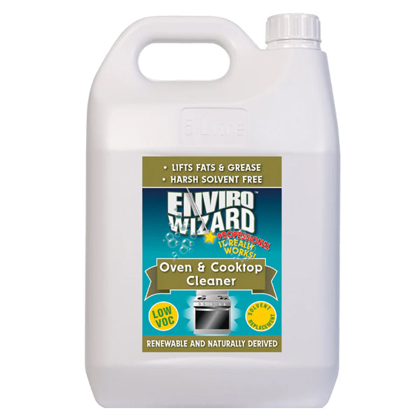 Enzyme Wizard Oven & Cooktop Cleaner - Natural & Powerful Degreaser for Stove, Range Hood & Kitchen Appliances | Safe for Food Surfaces | Perfect for Deep Cleaning & Stain Removal