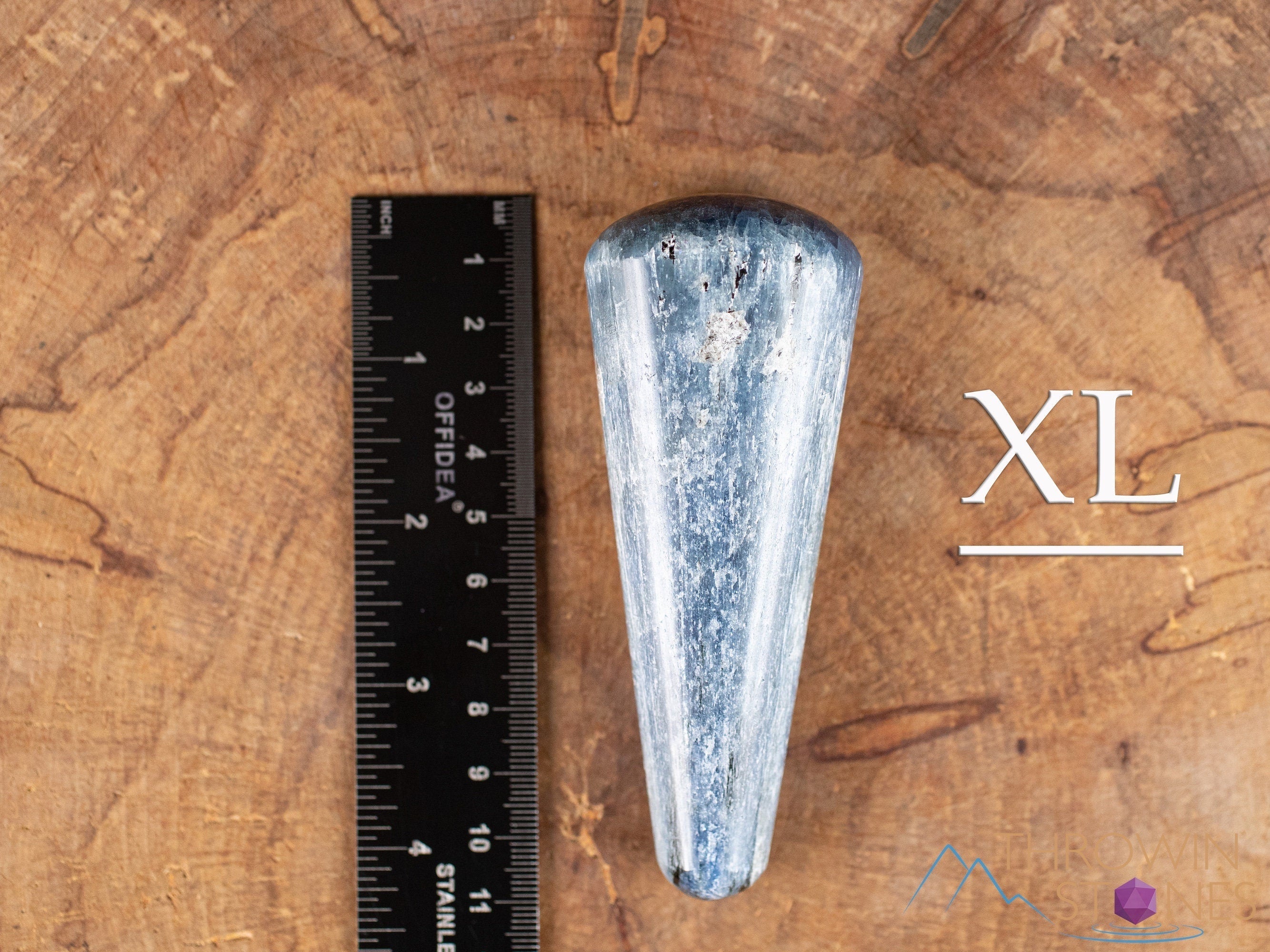 Blue Kyanite Crystal Wand for Healing & Self Care – Natural Energy Stone for Chakra Balancing, Meditation & Spiritual Growth | Perfect for Reiki, Yoga & Home Decor