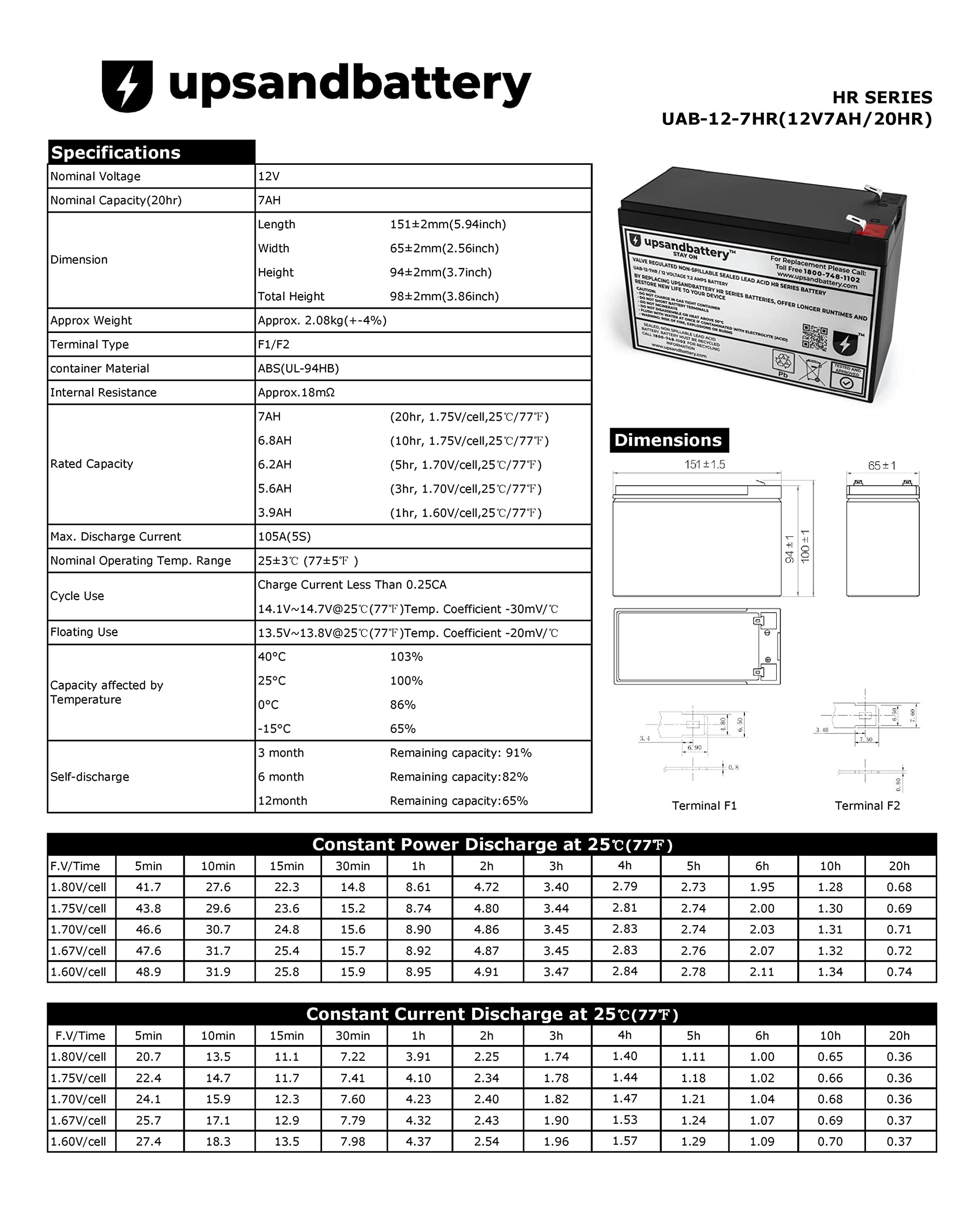 UPSANDBATTERY™ Replacement Battery for APC RBC157 - High Rate Discharge Compatible Battery Cartridge (Non-OEM) | Perfect for APC UPS Backup Power Systems & Emergency Power Supply