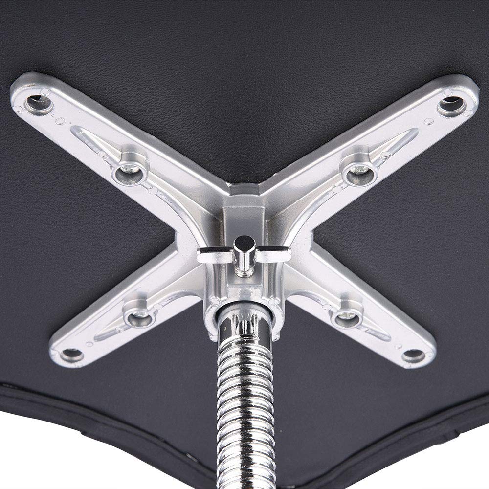 AW Adjustable Height Drum Throne Stool - Round Saddle Seat for Drummers, Folding Stand with Large Percussion Hardware - Perfect for Live Performances, Studio Recording & Drum Practice