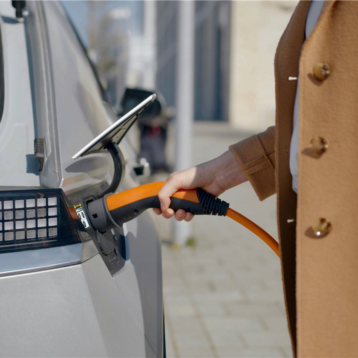 Premium LAPP EV Charging Cable Type 2 (11kW 3 Phase 20A) 5m Orange - Fast Charging for Tesla, BMW, Audi & More | Home & Public Station Use