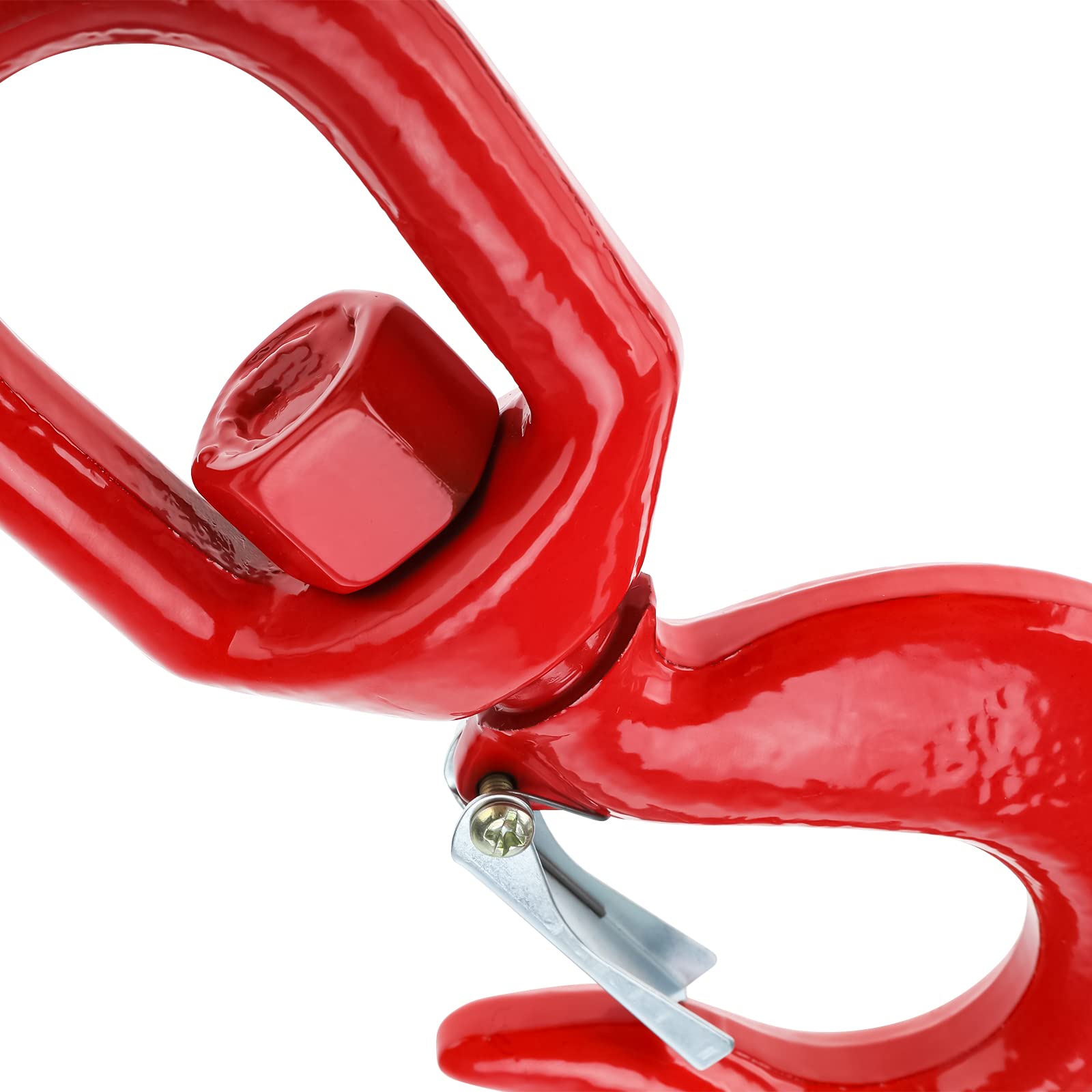 NORJIN 5T Heavy Duty Swivel Hook - Grade 80 Forged Alloy Steel Crane Hook with Safety Latch - 11000lbs Working Load Limit - Ideal for Construction, Rigging, and Industrial Lifting Applications