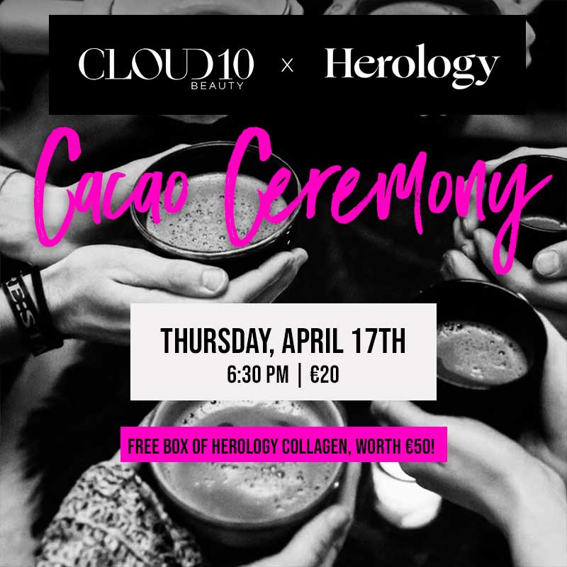 Cloud 10 Beauty X Herology Cacao Ceremony Face Mask - Organic Chocolate Skincare for Glowing Skin - Perfect for Spa Nights & Self-Care Rituals