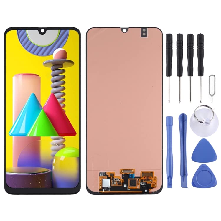 Original Samsung Galaxy M31/M31 Prime AMOLED LCD Screen Replacement with Digitizer - Full Assembly Kit for DIY Repair | Perfect for Cracked or Damaged Displays