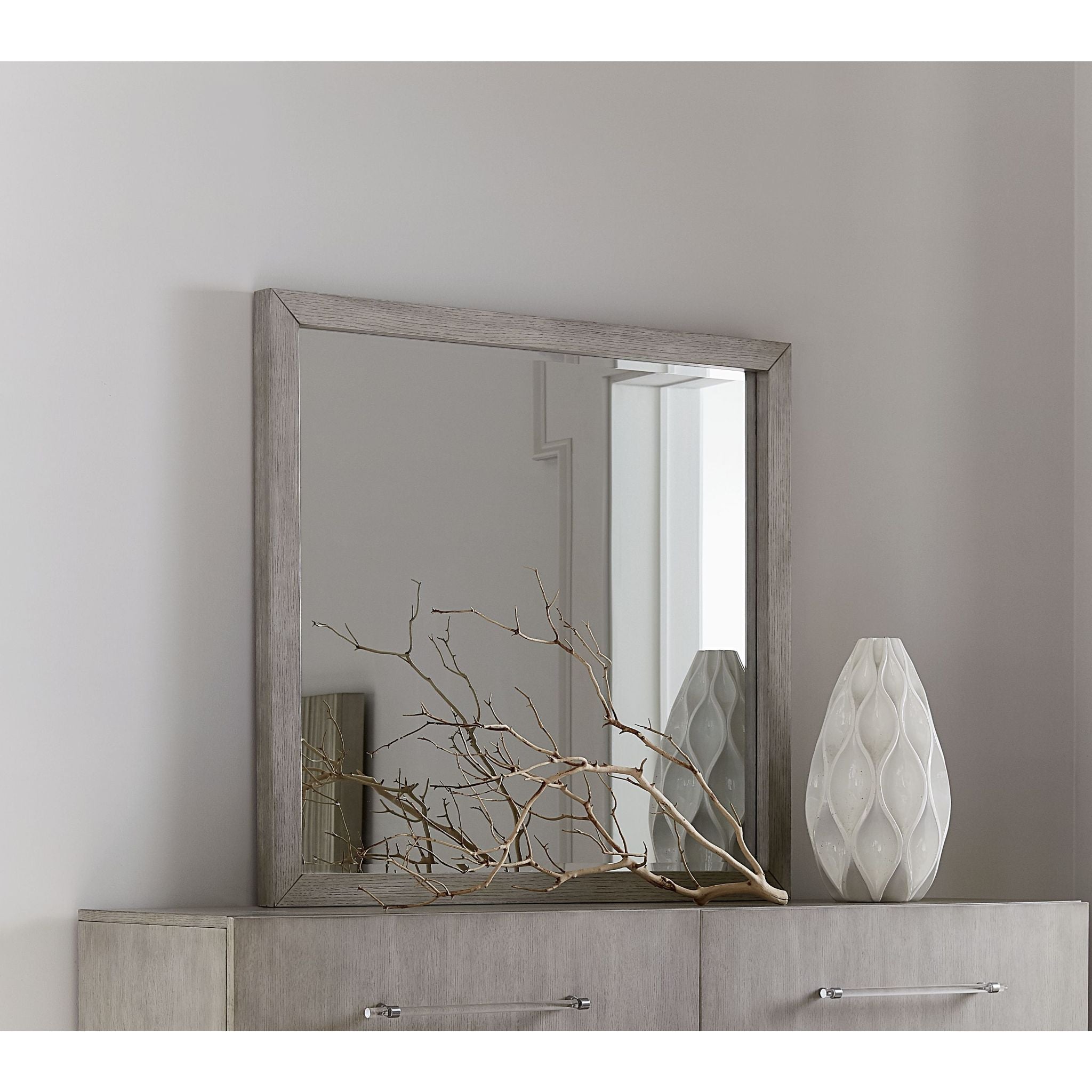 Argento Mirror - Misty Grey Full-Length Wall Mirror for Bedroom, Living Room & Entryway - Elegant Home Decor & Functional Vanity Mirror