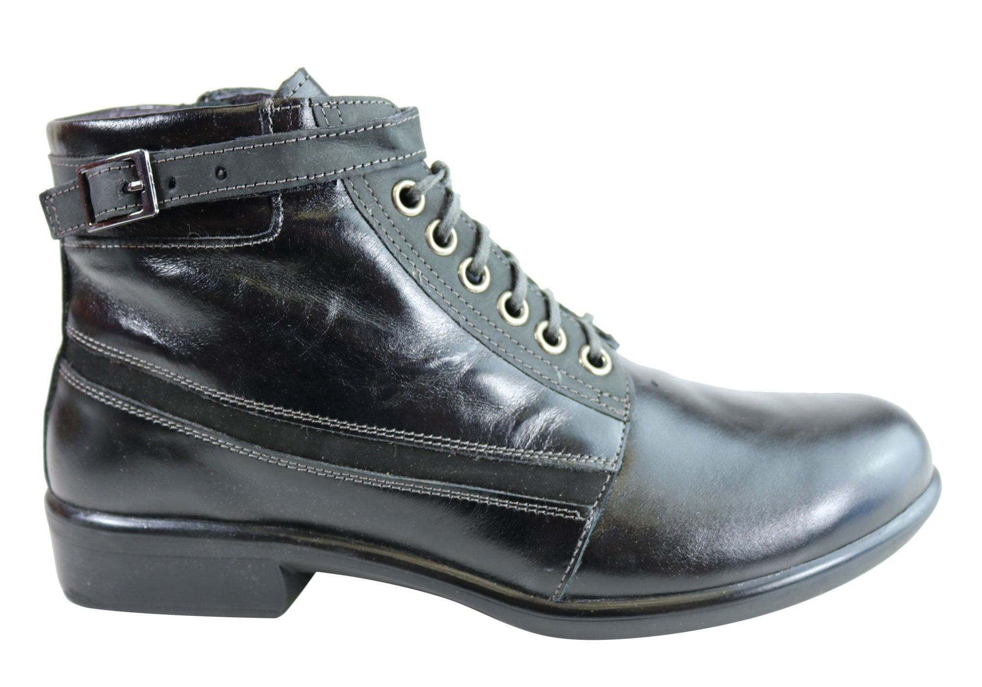 Naot Kona Women's Leather Comfortable Supportive Lace-Up Ankle Boots - Perfect for Walking, Travel & Everyday Wear