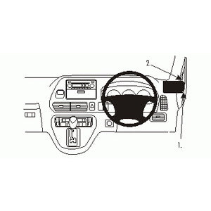ClicOn No Holes Right Hand Dash Mount for Honda Odyssey 2002-2004 | Secure Phone Holder for Hands-Free Navigation & Driving Safety