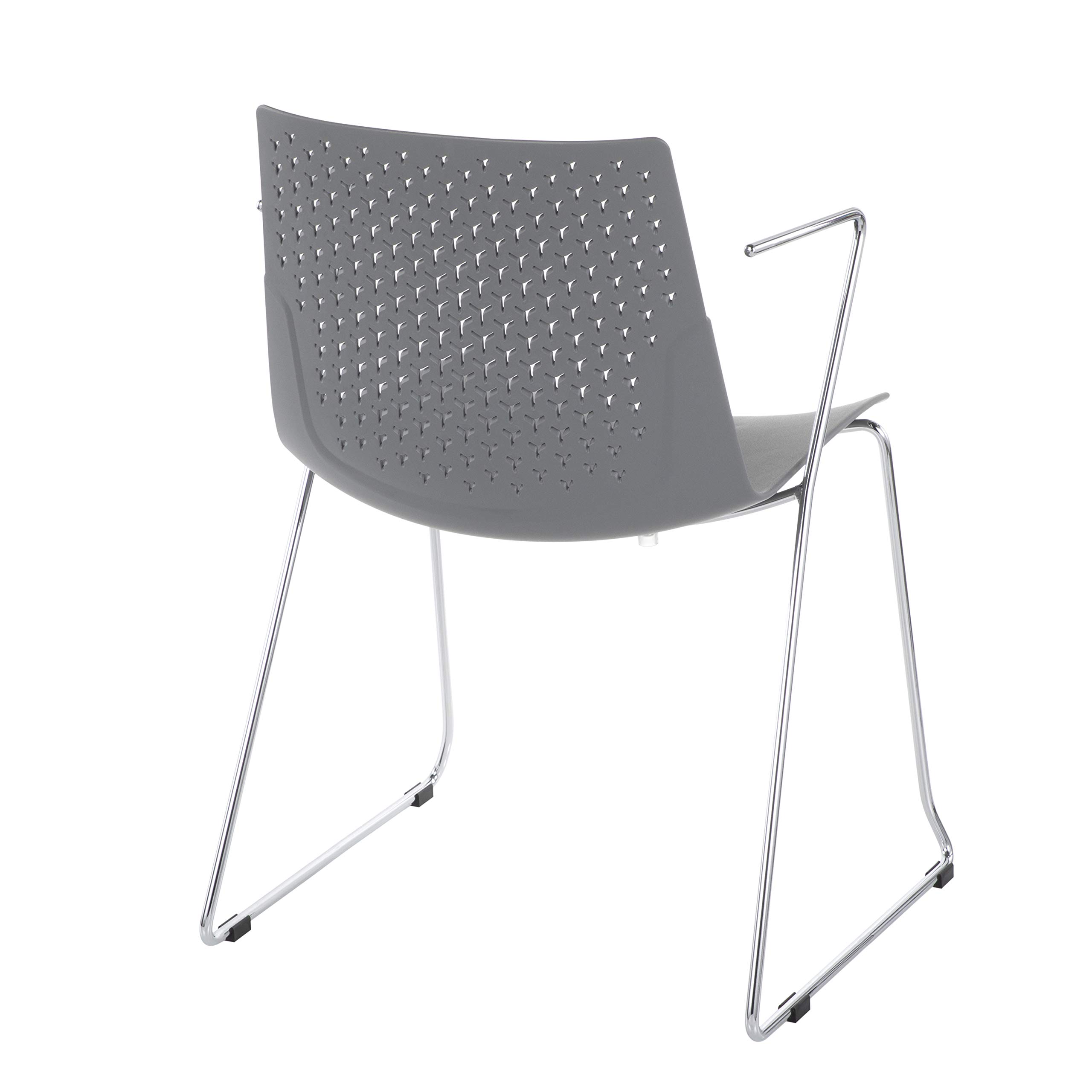 LumiSource Matcha Green Upholstered Dining Chairs Set of 2 - Modern Kitchen Chairs with Padded Seat for Dining Table - Perfect for Small Spaces, Breakfast Nooks & Contemporary Dining Rooms