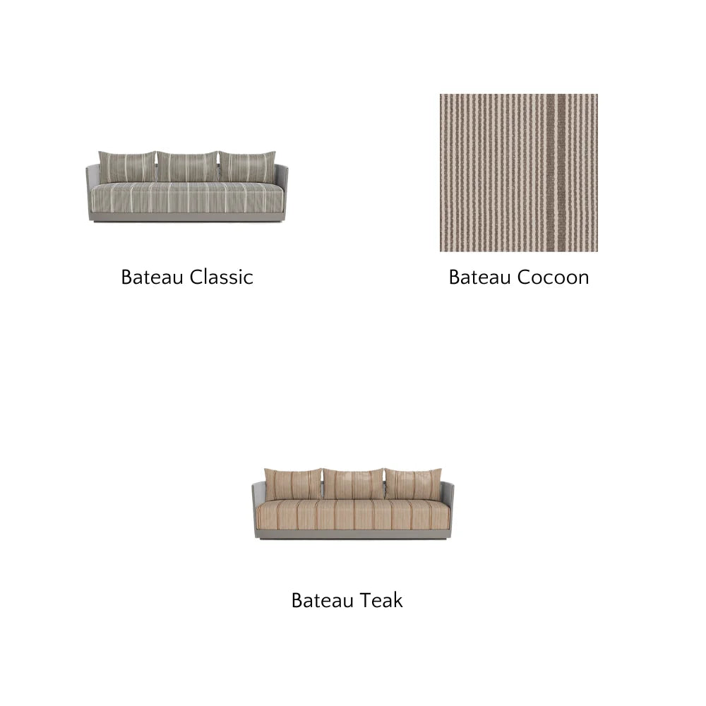Antigua Outdoor 3-Seat Patio Sofa Set - Waterproof Wicker Furniture for Garden, Poolside & Backyard Relaxation