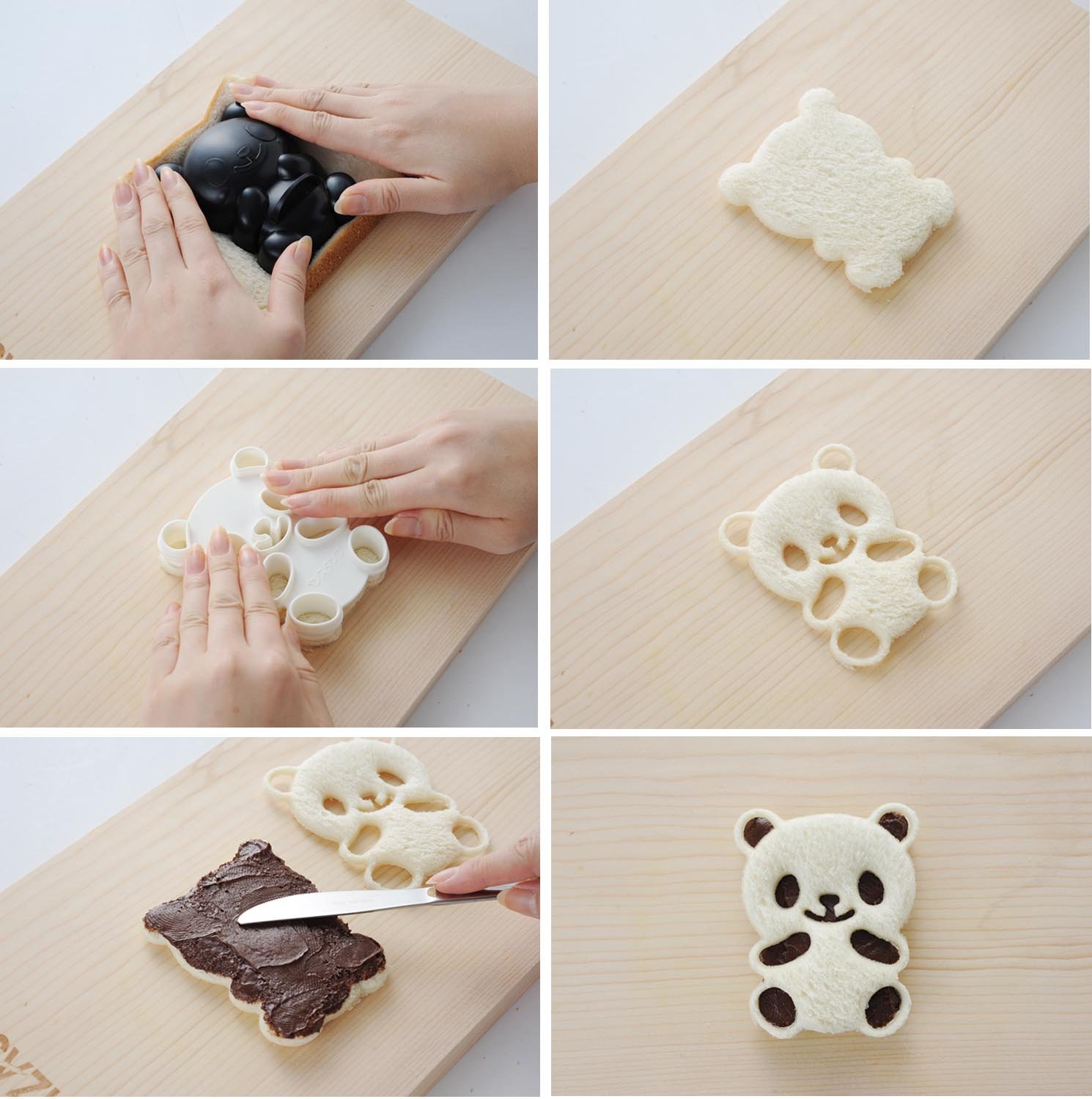 Panda Shaped Sandwich Maker - Rice Mold & Toast Maker for Cute Bento & Breakfast (Model A-76401) - Perfect for Kids Lunch Boxes, Party Snacks & Creative Cooking