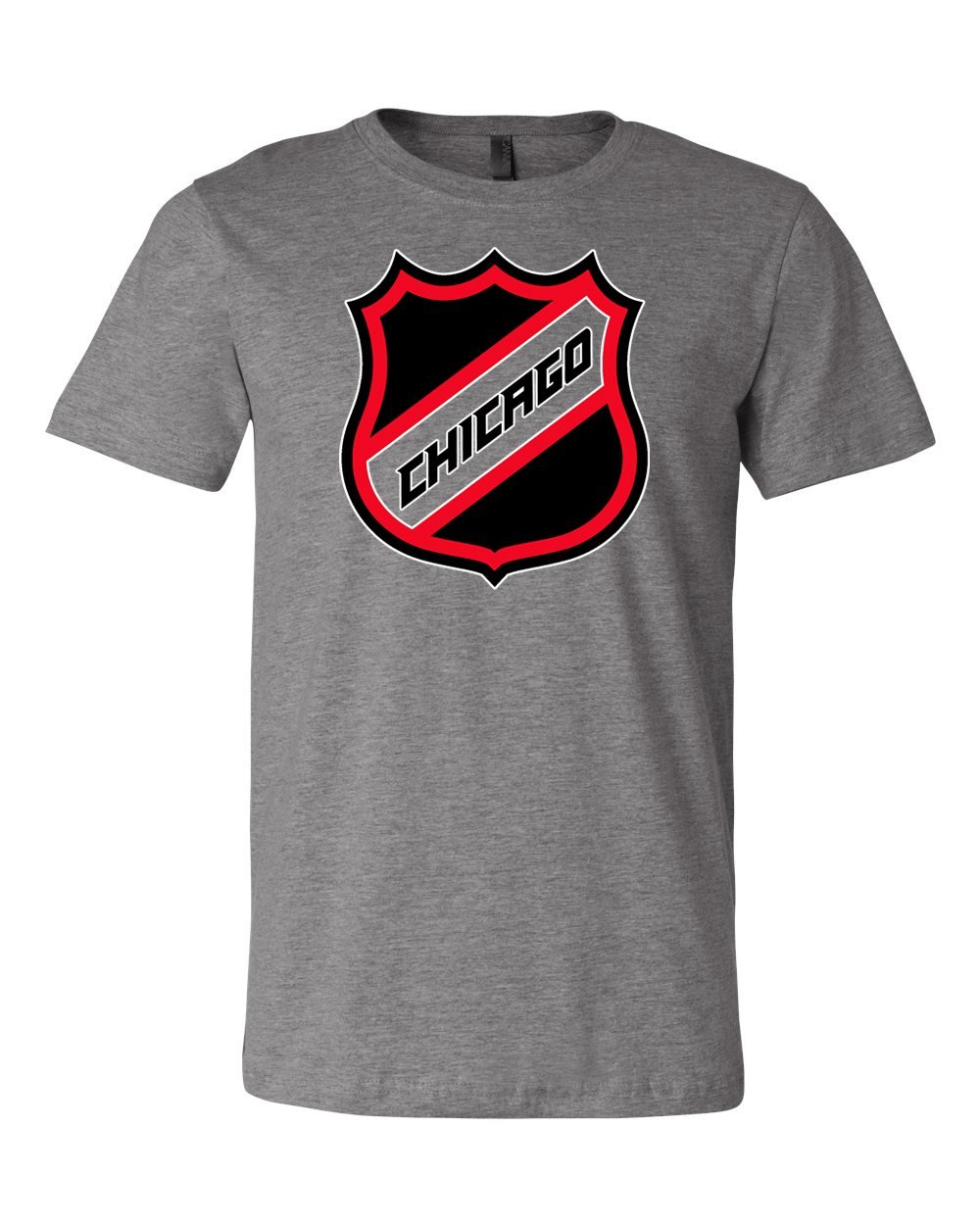 Chicago Shield HKY Shirt for Men | Premium American Apparel | Comfortable & Stylish Hockey Fan Wear for Games, Tailgating & Casual Outfits