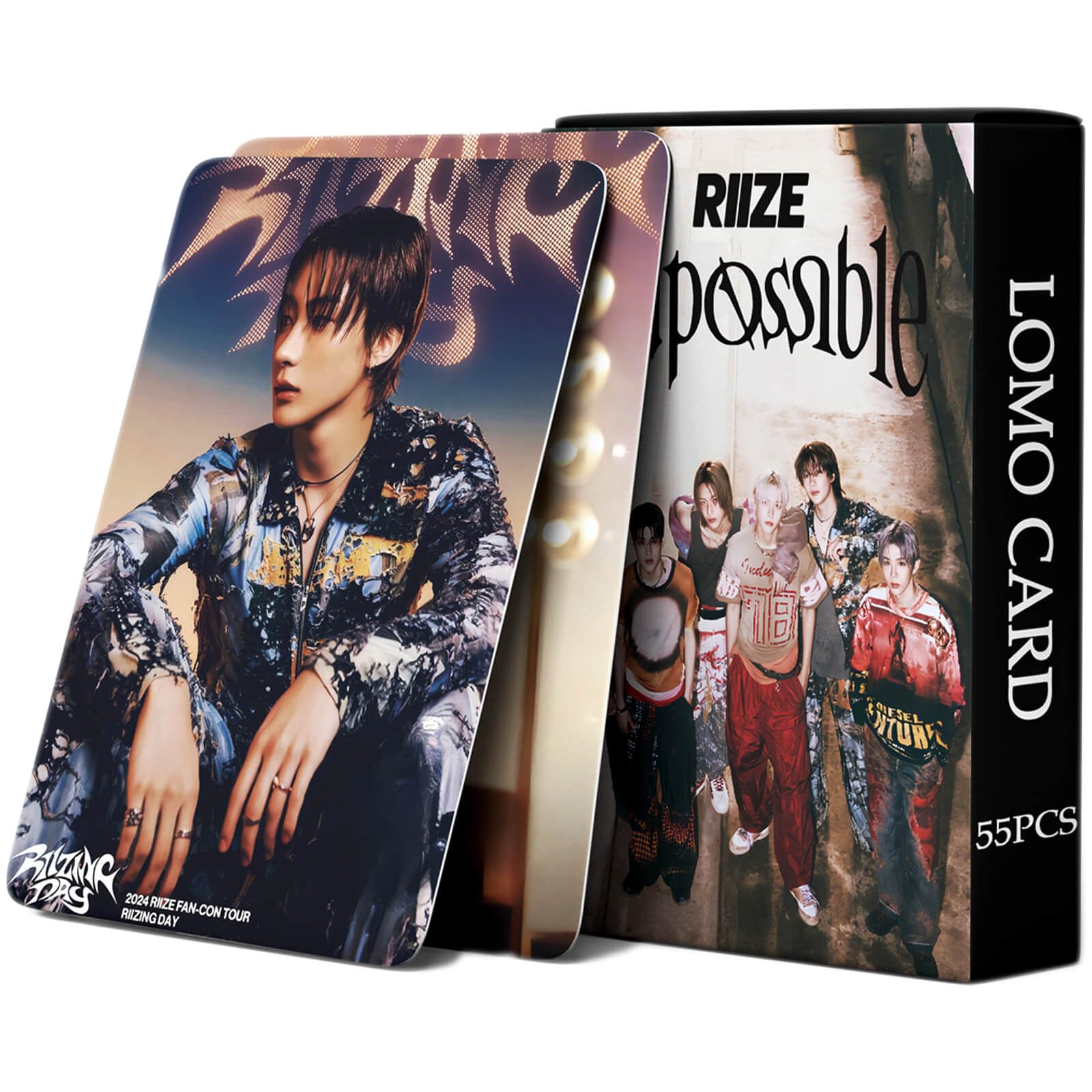 RIIZE Photocards Set - 55PCS Impossible Album Lomo Cards | Official KPOP Merchandise & Collectibles for RIIZE Fans | Perfect for Photo Albums, Fan Meetings, and KPOP Collections