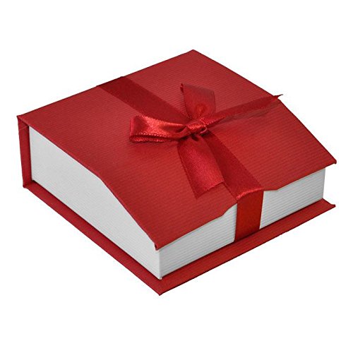 Red and White Ribbon Jewelry Bangle & Watch Display Packaging Box - Bulk 48pcs - Perfect for Retail Stores, Gift Shops & Jewelry Boutiques