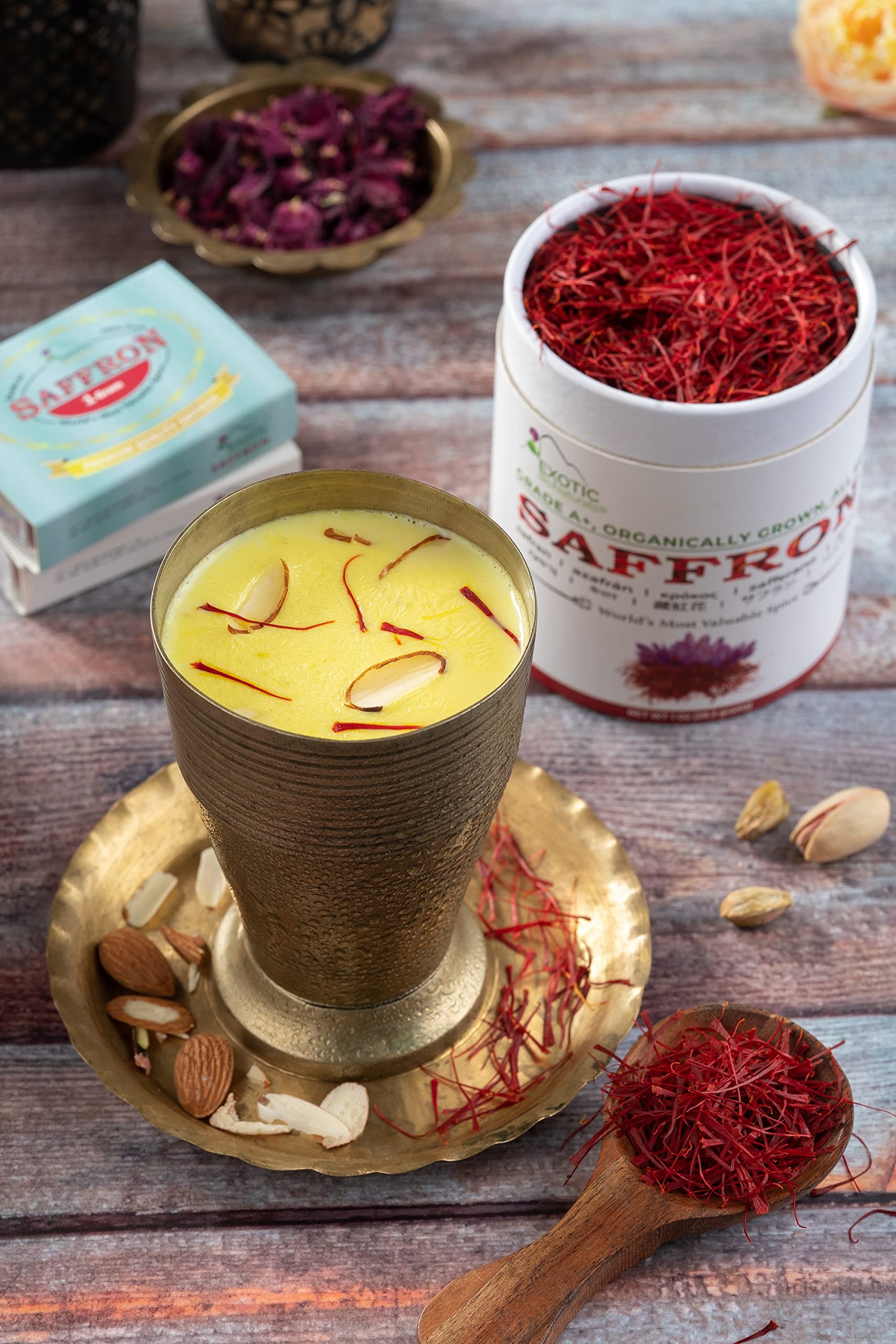 Premium Grade A+ Super Negin Saffron Threads - 100% Pure All Red Saffron Spice for Cooking, Baking & Beverages | Perfect for Paella, Risotto, Bomba Rice, Saffron Tea & Golden Milk | Gourmet Kitchen Essential (2g/0.07oz) | Ideal for Home Chefs, Food Enthusiasts & Healthy Lifestyles