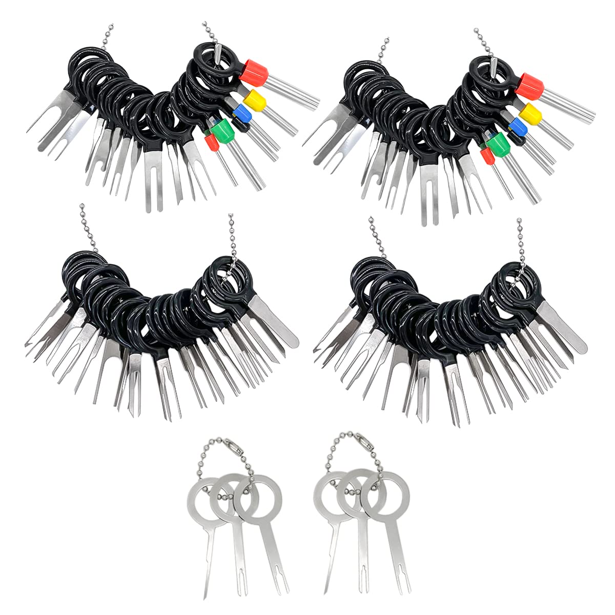 AUCELI 82PCS Automotive Terminal Removal Tool Kit - Car Wire Harness Depinning Tool Set with Connector Ejector Pins & Back Needle Remover | Perfect for DIY Car Repairs, Electrical Maintenance & Vehicle Wiring Projects