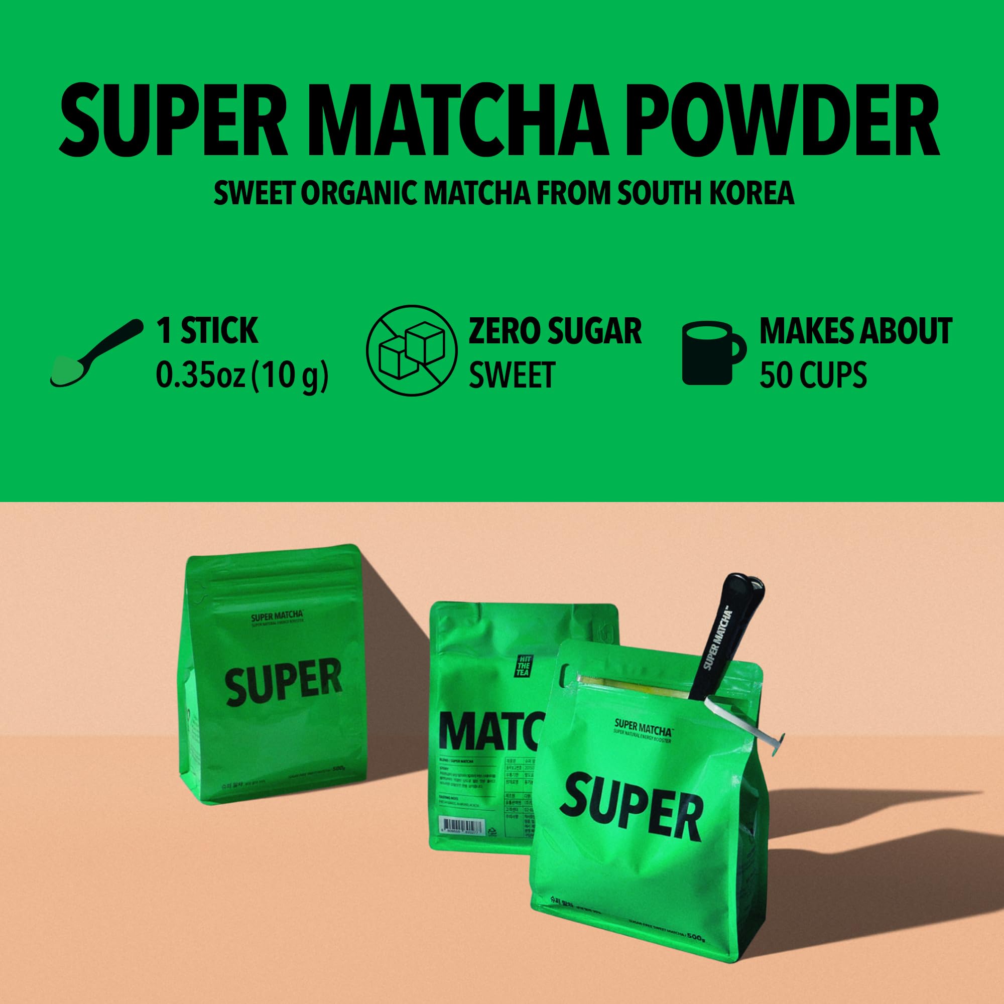 Organic Ceremonial Grade Matcha Powder - Premium Super Matcha Green Tea 18oz (500g) for Lattes, Smoothies & Baking | Antioxidant-Rich, Calorie-Free Natural Energy Boost | Perfect for Morning Rituals, Afternoon Pick-Me-Ups & Wellness Routines