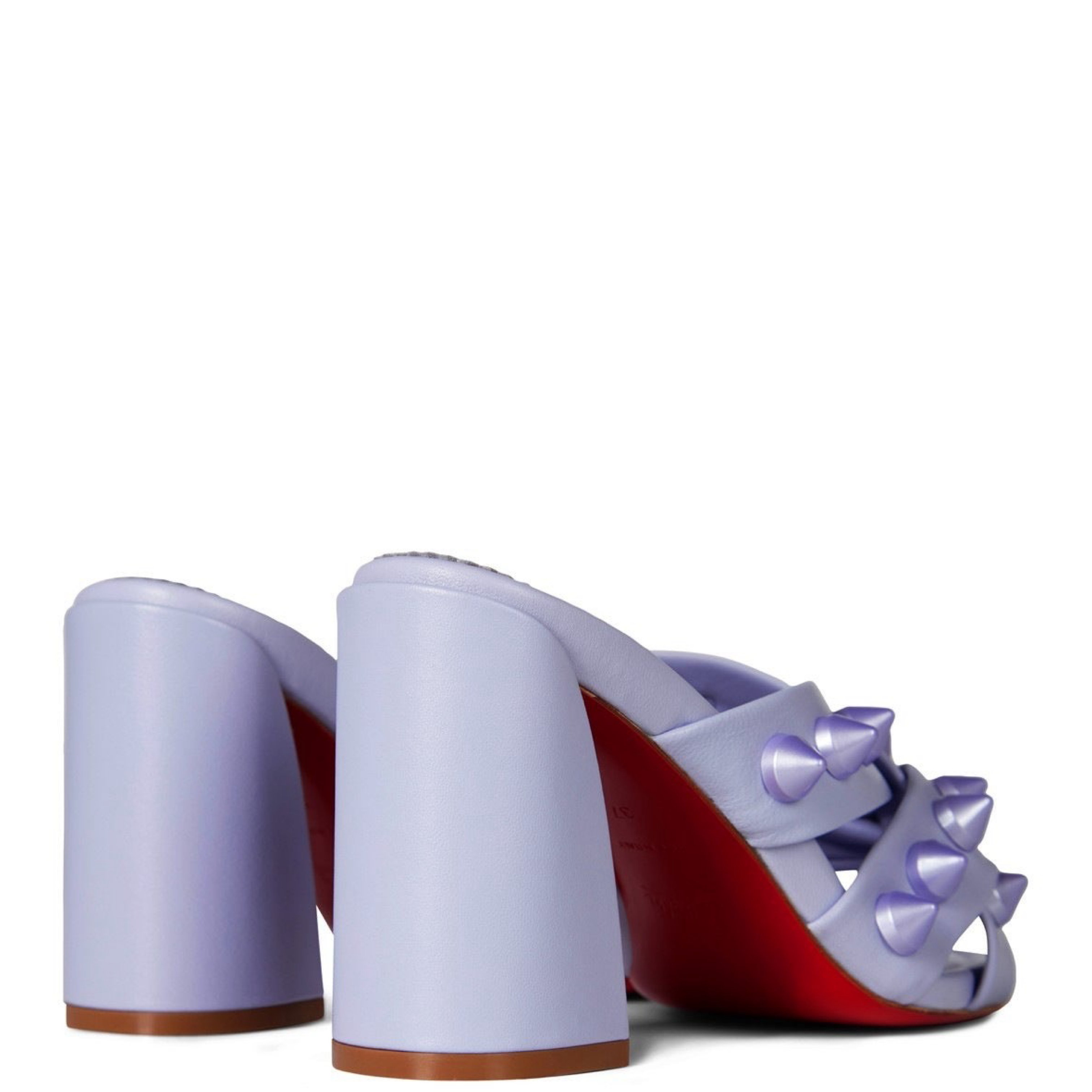 Christian Louboutin Spika Leather Mules - Women's Luxury Designer Slide Sandals for Casual & Evening Wear