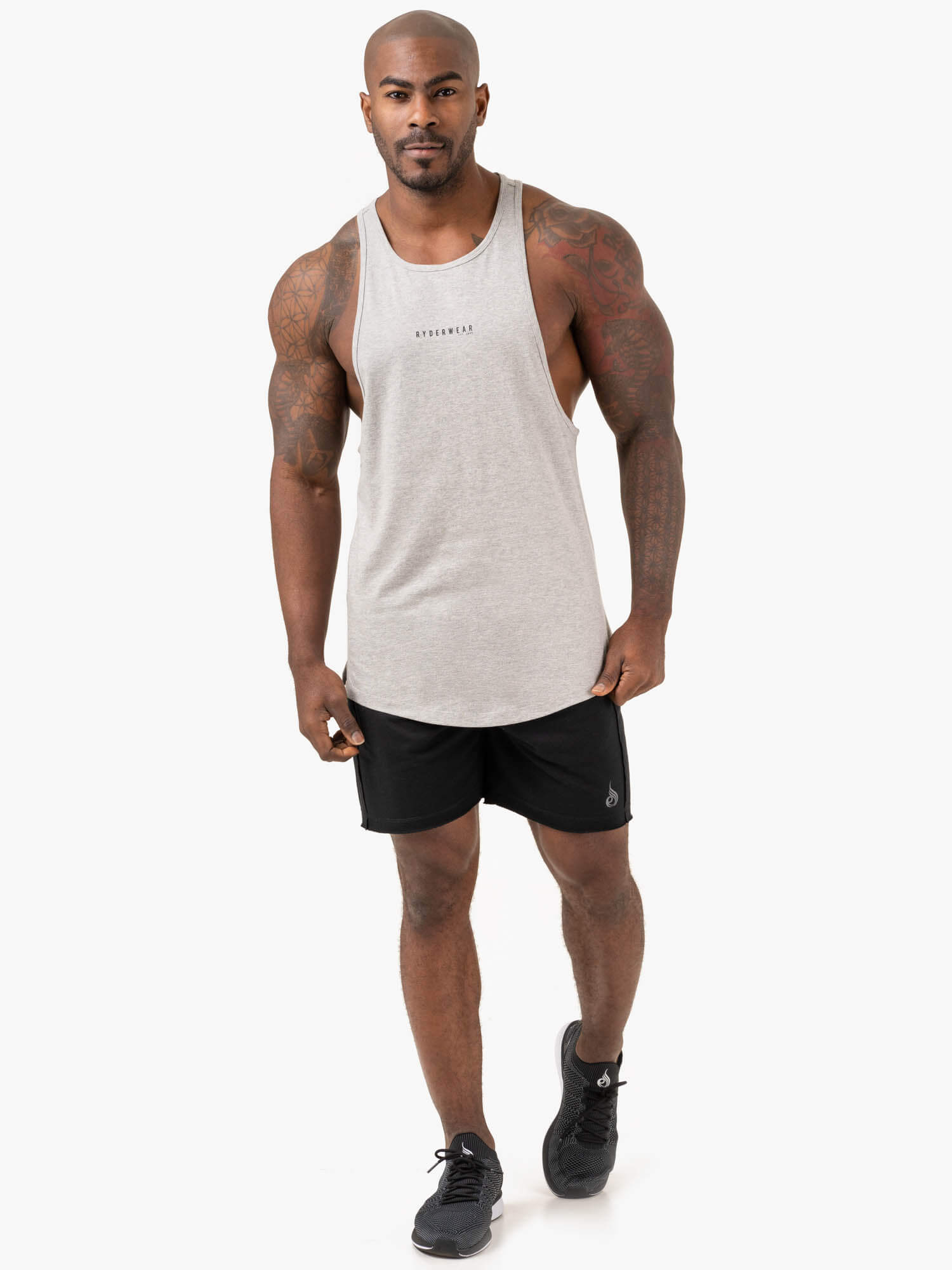 Pursuit Baller Tank Top - Light Grey Marl | Women's Athletic Workout Shirt for Yoga, Running & Gym