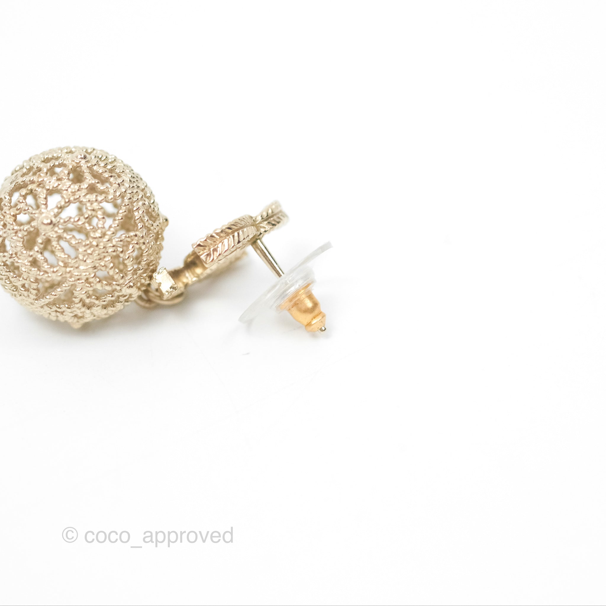 Chanel CC Drop Earrings in Gold Tone - Luxury Fashion Jewelry for Women, Perfect for Parties, Weddings & Special Occasions