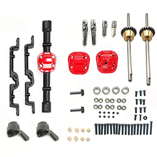 Universal Fit Metal Differential Gear Set for Off-Road Racing RC Cars - Front & Rear Spare Parts Upgrade Kit (Black) - Perfect for DIY Enthusiasts & Competitive RC Racing Scenes