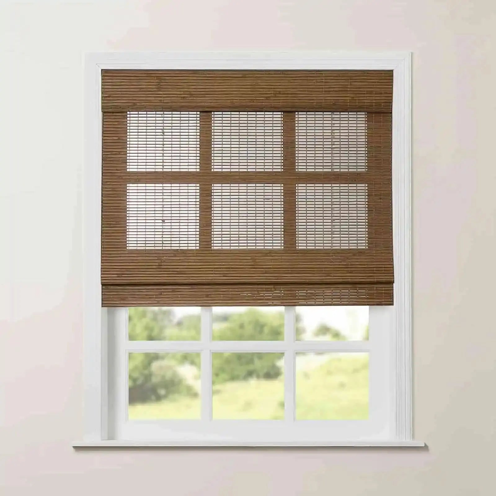 Rae Natural Pure Bamboo Woven Shades Series Z - Eco-Friendly Window Blinds for Home & Office Privacy and Sun Protection