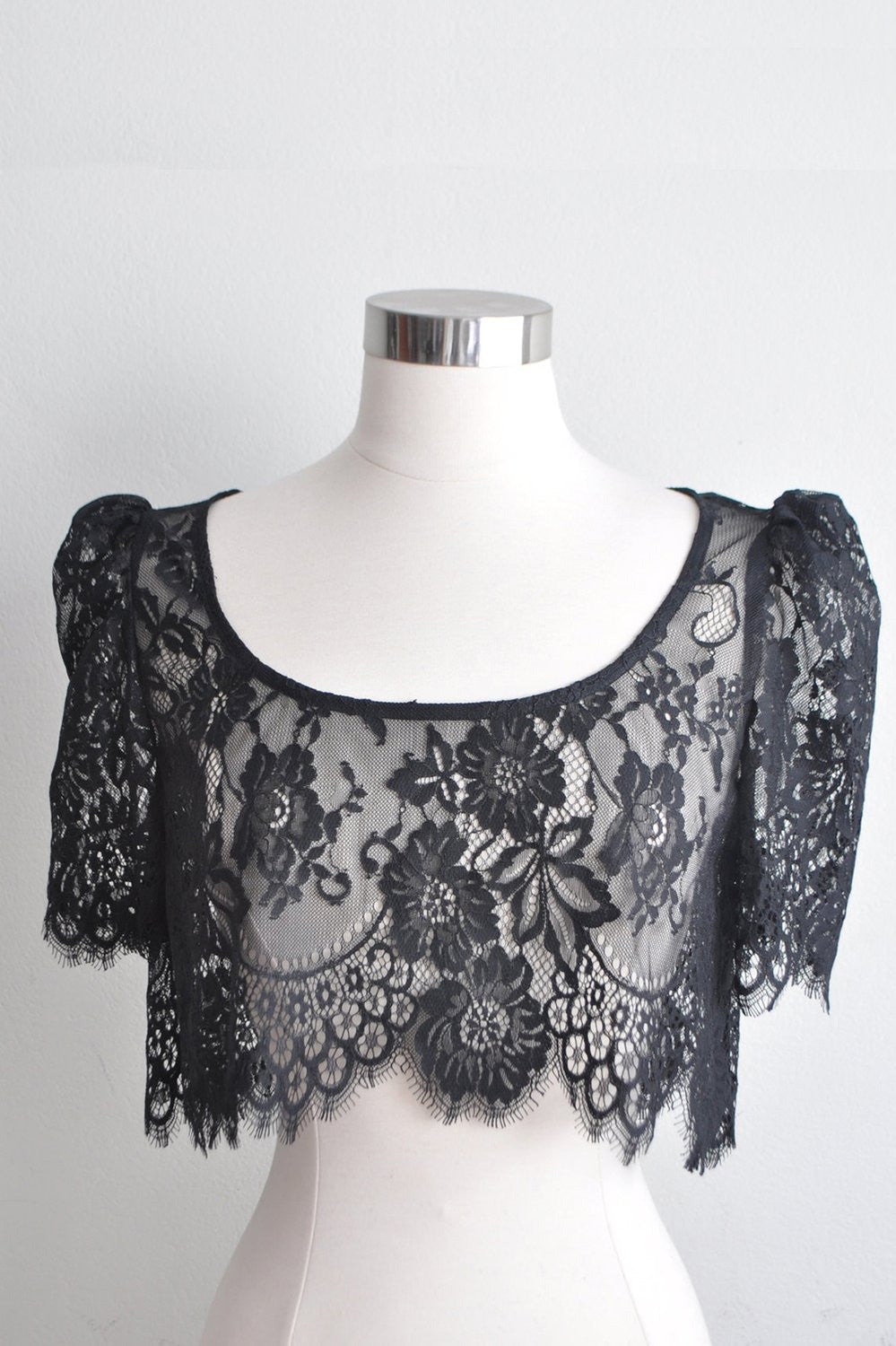 Swan Queen Lace Crop Top - Ivory White or Black - Sexy Women's Fashion Top for Party, Date Night, and Casual Wear