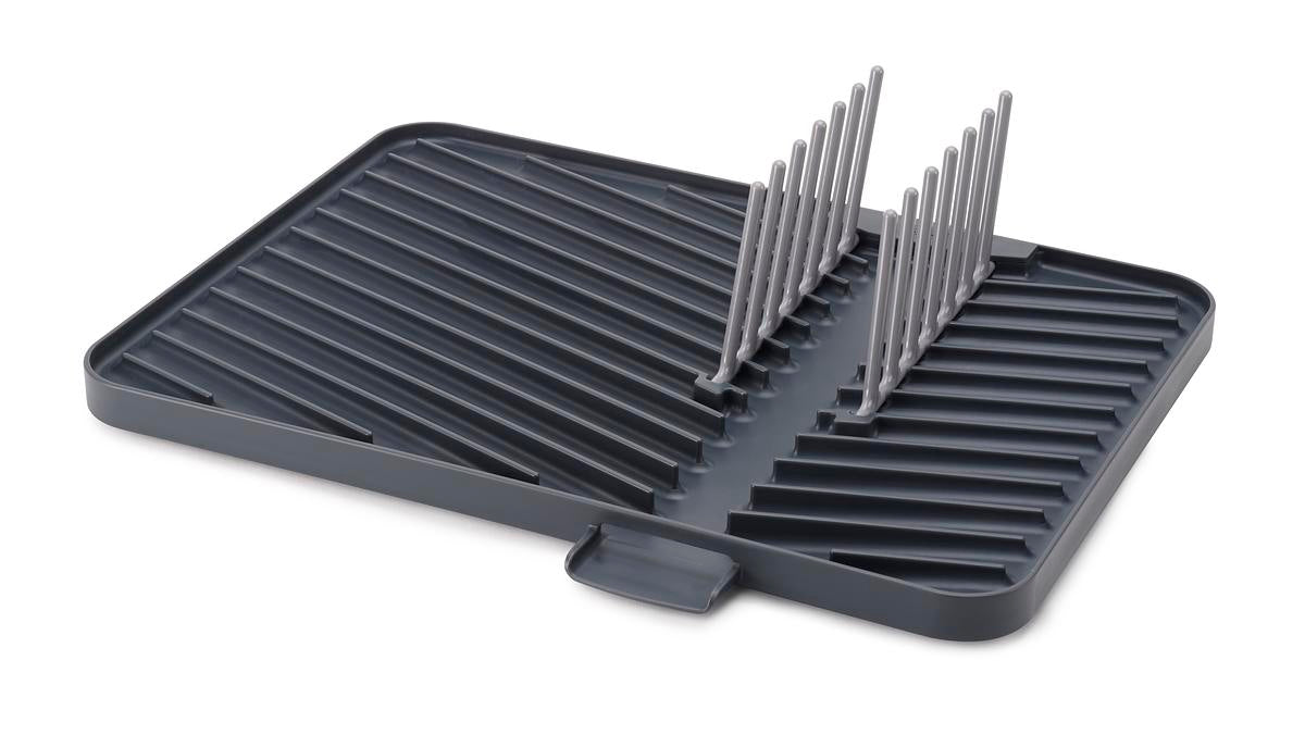 Foldable Dish Drying Rack with Drainboard - Space Saving Kitchen Organizer for Countertop - Perfect for Small Apartments, Camping & RVs