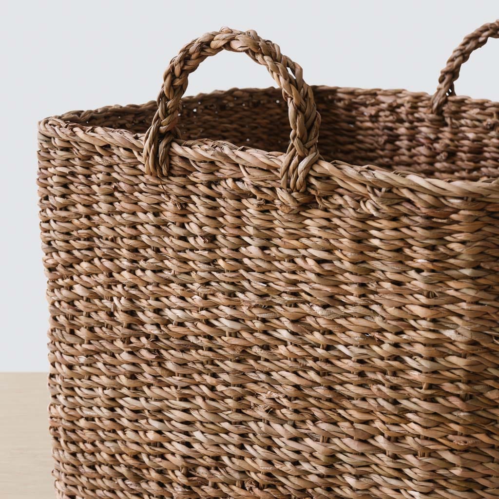 Padma Square Storage Baskets - Woven Decorative Bins for Home Organization - Perfect for Bedroom, Bathroom & Closet Storage