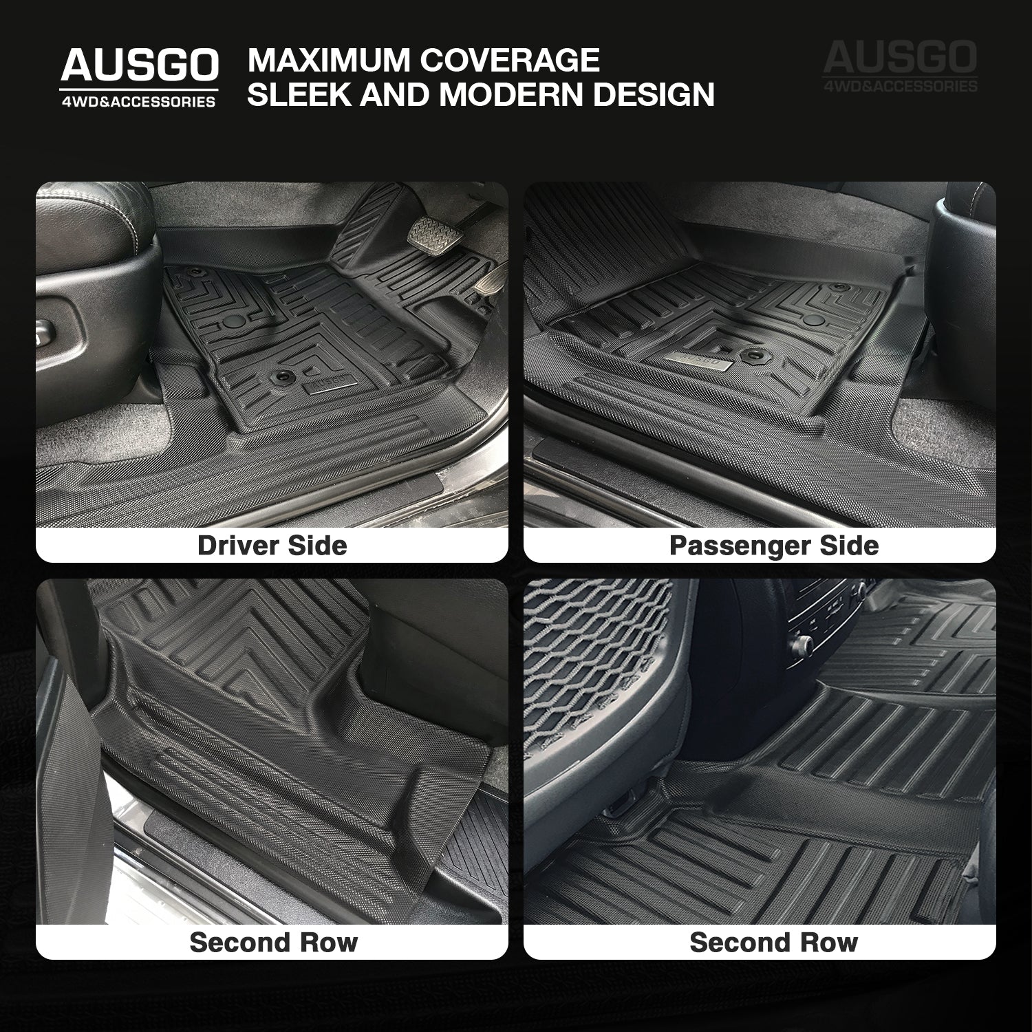 5D Custom Fit Car Floor Mats for Toyota LandCruiser 200 LC200 (2007-2012) - All-Weather Protection & Easy Cleaning - Perfect for Off-Road Adventures & Daily Commutes
