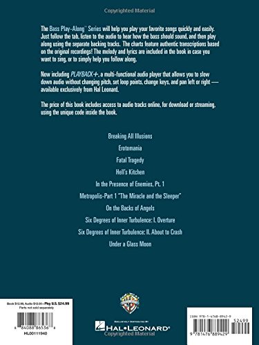Dream Theater Bass Play-Along Vol. 47 - Hal Leonard Bass Book with Audio Tracks | Learn Bass Guitar with Professional Backing Tracks for Practice & Performance