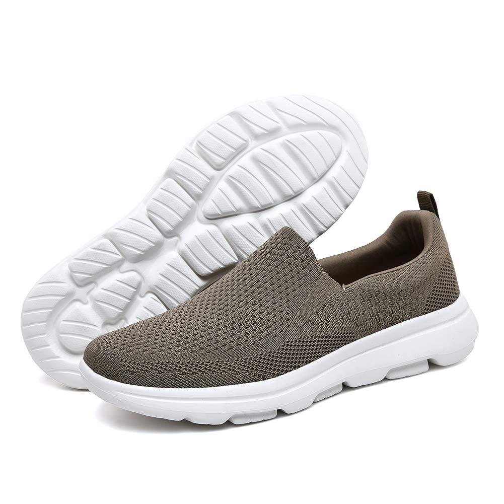 TIOSEBON Men's Breathable Mesh Slip-On Loafers - Lightweight Walking Shoes for Work, Driving & Tennis | Comfortable Casual Sneakers for Everyday Wear